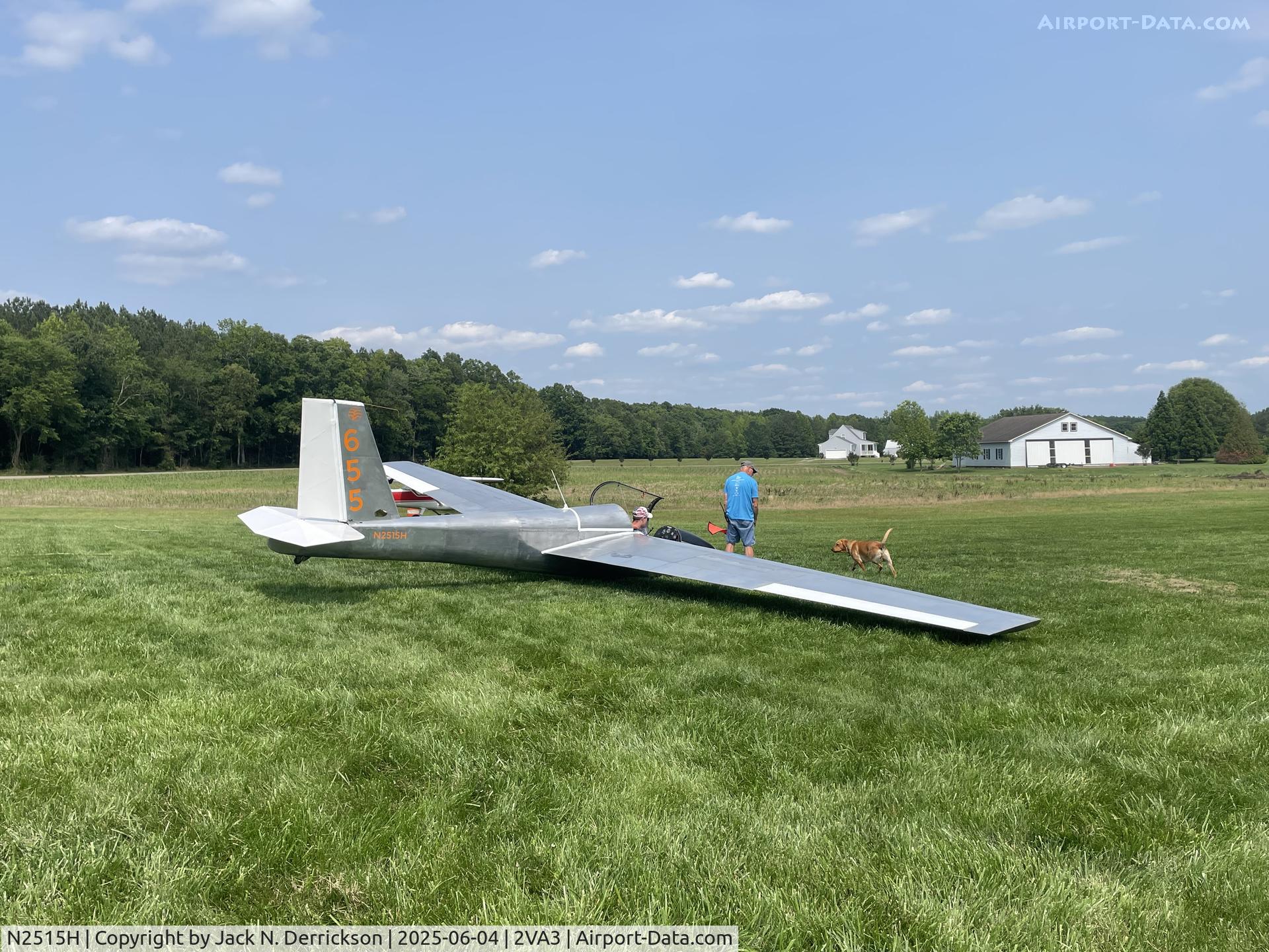N2515H, 1976 Schweizer SGS 1-26E C/N 655, Merlin