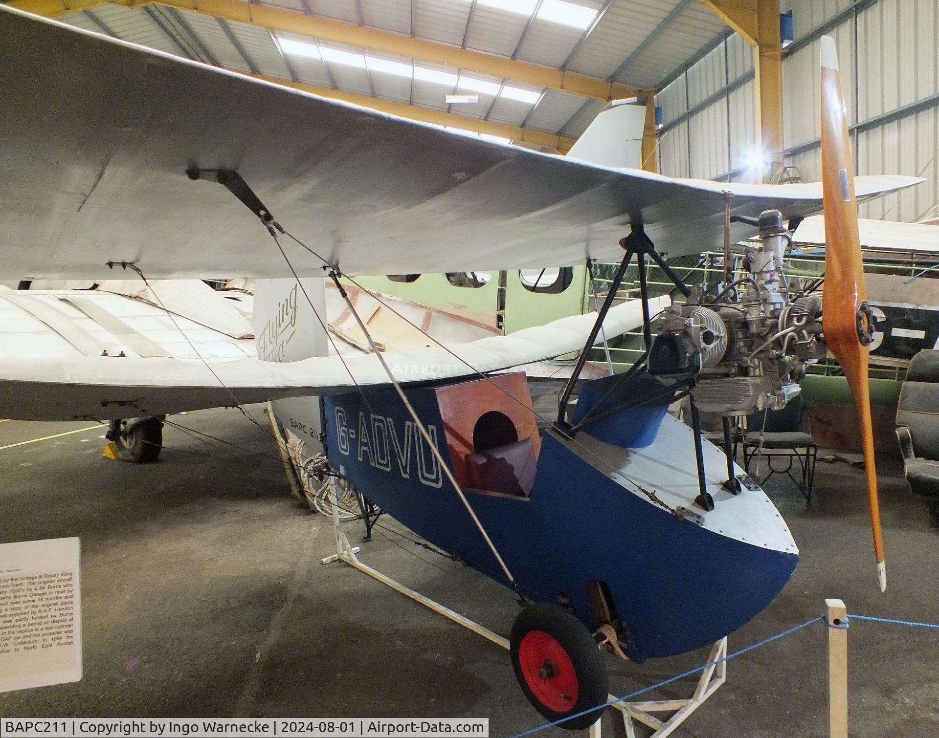 BAPC211, Mignet HM.14 Pou-du-Ciel C/N BAPC.211, Mignet HM.14 Pou-du-Ciel at the NELSAM, Sunderland