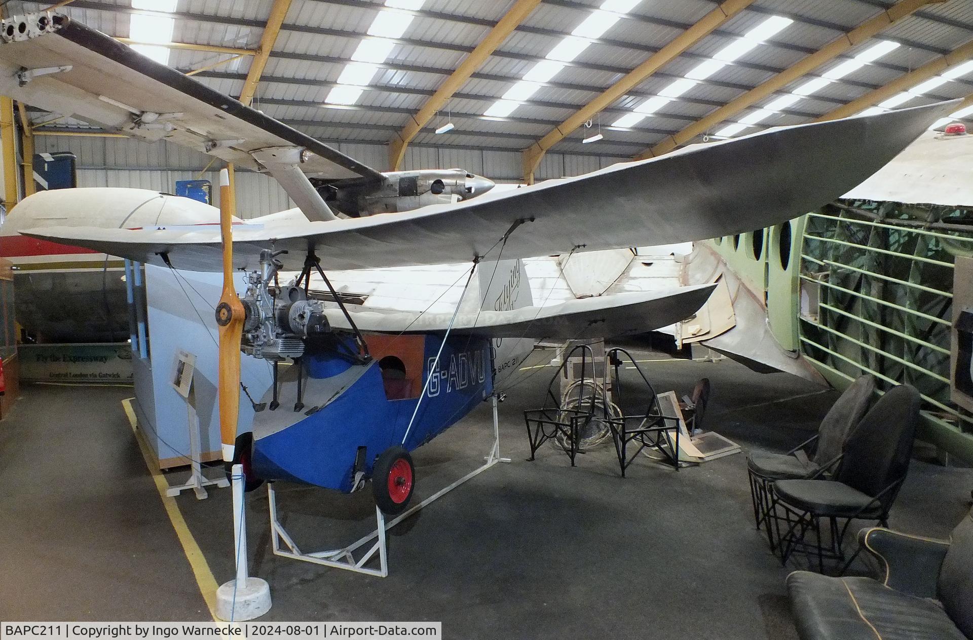 BAPC211, Mignet HM.14 Pou-du-Ciel C/N BAPC.211, Mignet HM.14 Pou-du-Ciel at the NELSAM, Sunderland
