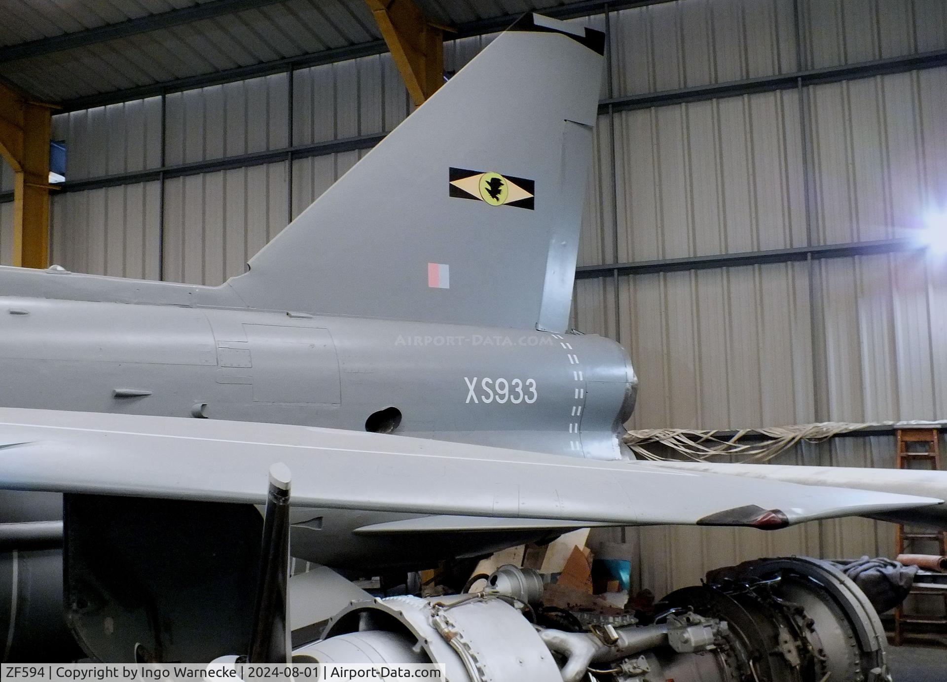 ZF594, English Electric Lightning F.53 C/N 95303, English Electric Lightning F53 (ex RSAF 53-696, displayed as XS933) at the NELSAM, Sunderland