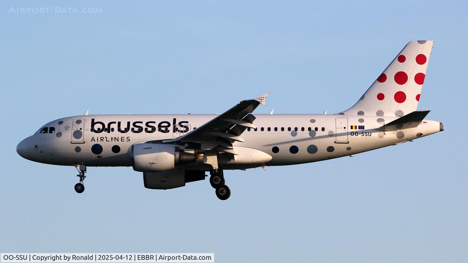 OO-SSU, 2004 Airbus A319-111 C/N 2230, at ebbr