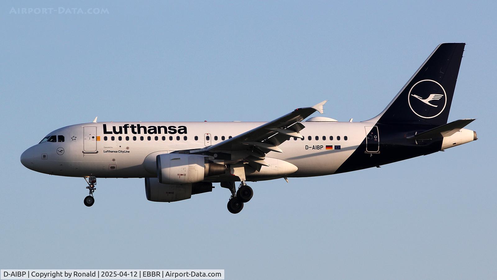 D-AIBP, 2005 Airbus A319-112 C/N 2547, at ebbr