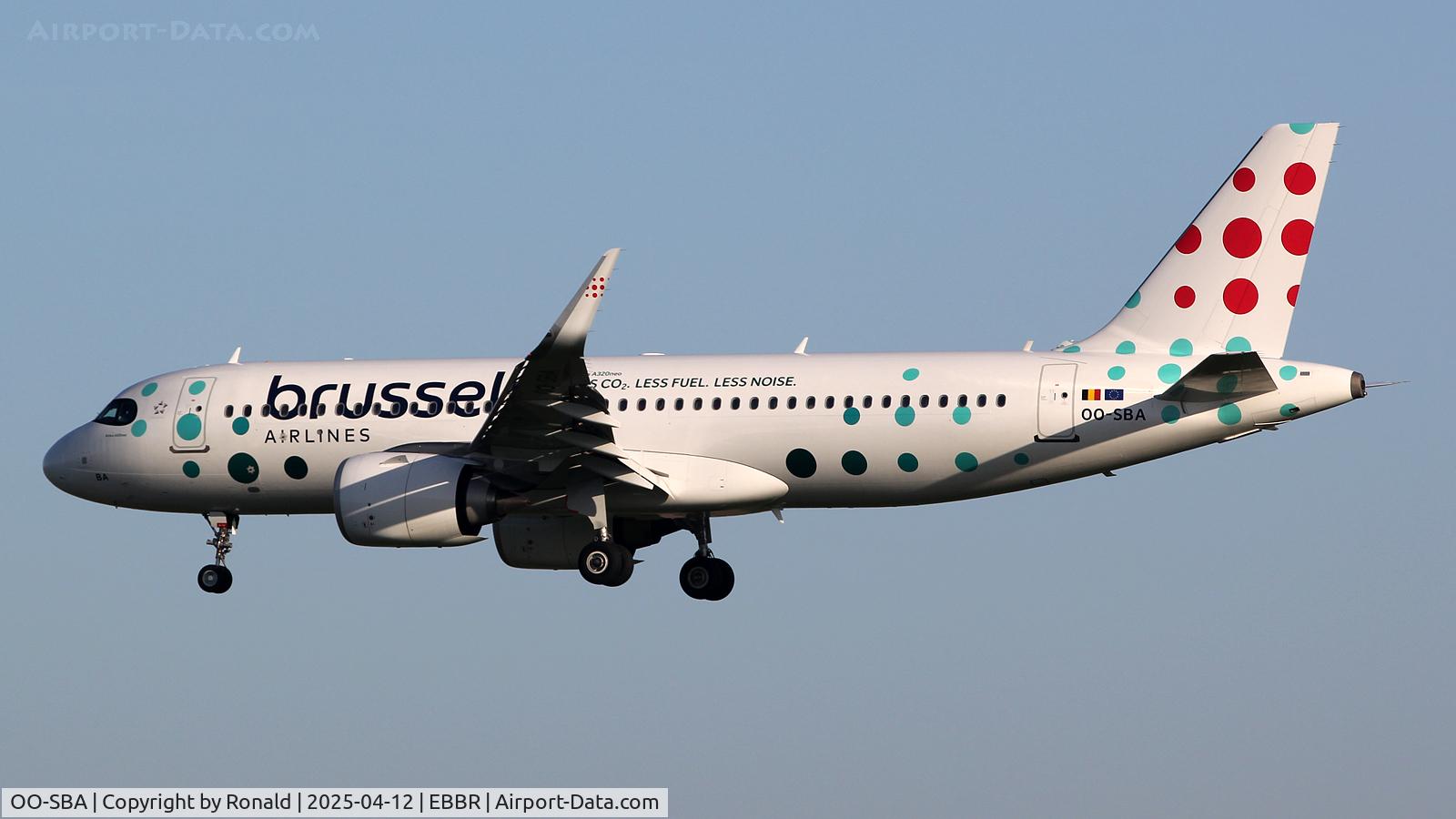 OO-SBA, 2023 Airbus A320-251N C/N 11600, at ebbr