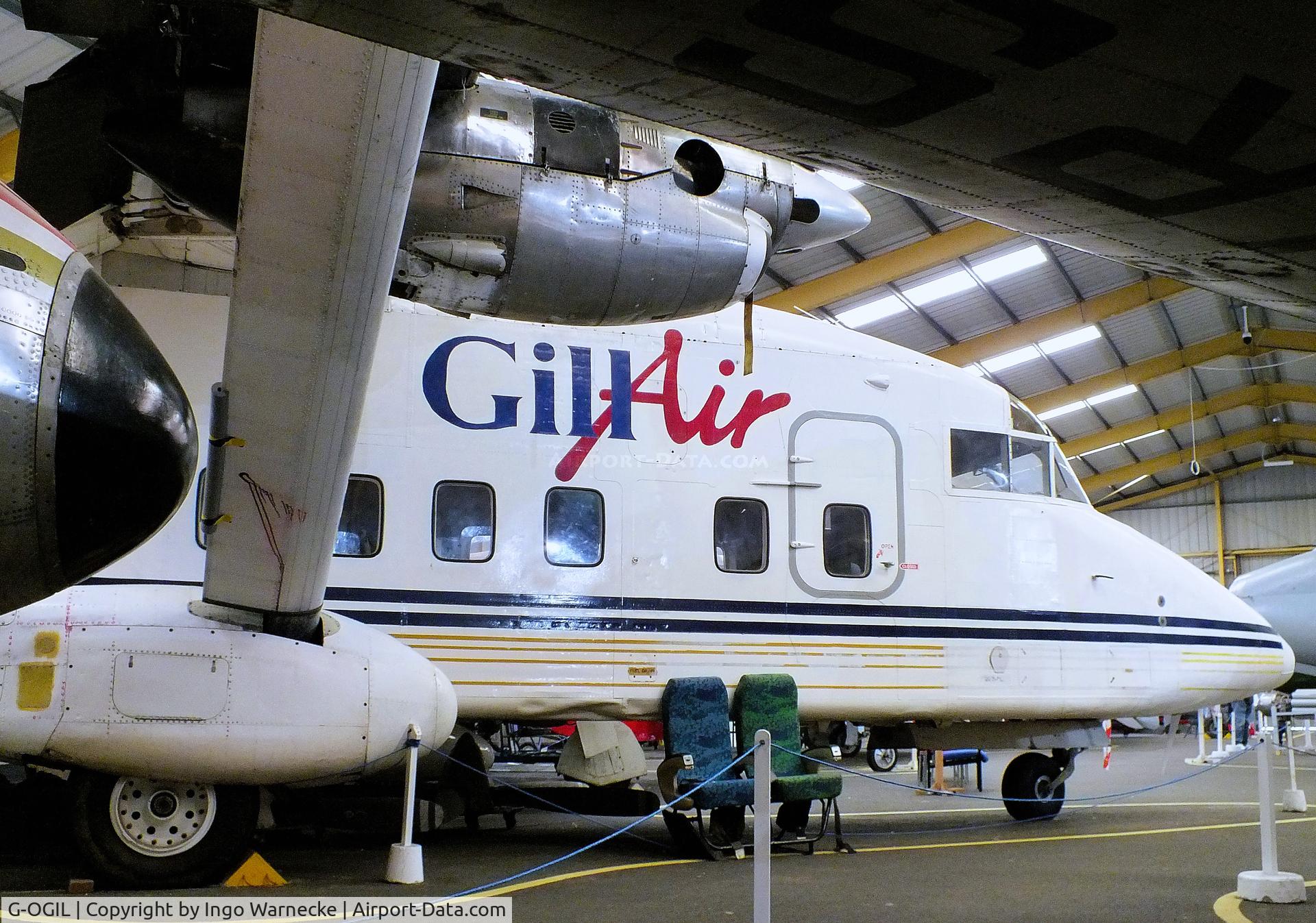 G-OGIL, 1981 Short 330-100 C/N SH.3068, Short 330-100 at the NELSAM, Sunderland