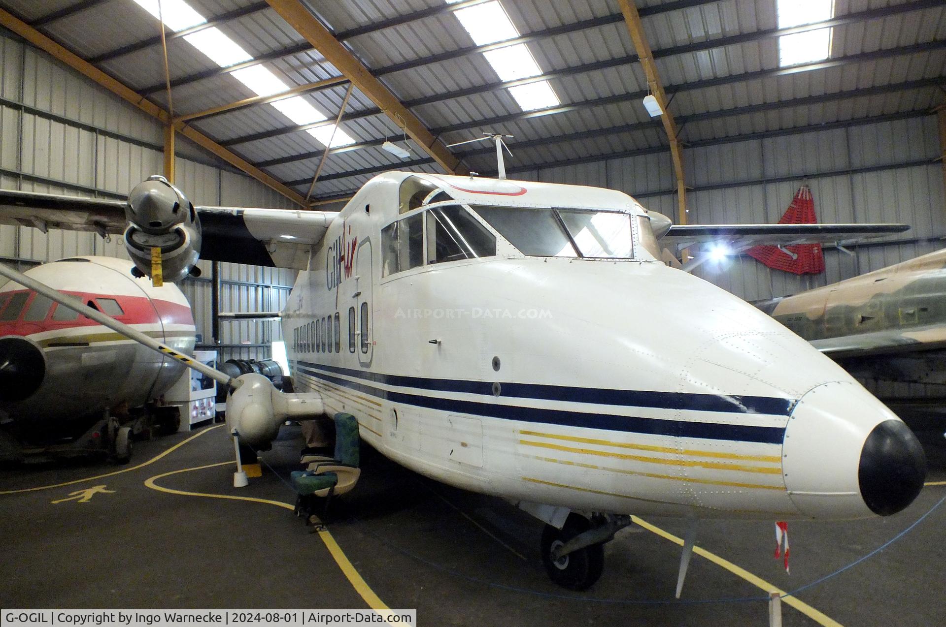 G-OGIL, 1981 Short 330-100 C/N SH.3068, Short 330-100 at the NELSAM, Sunderland