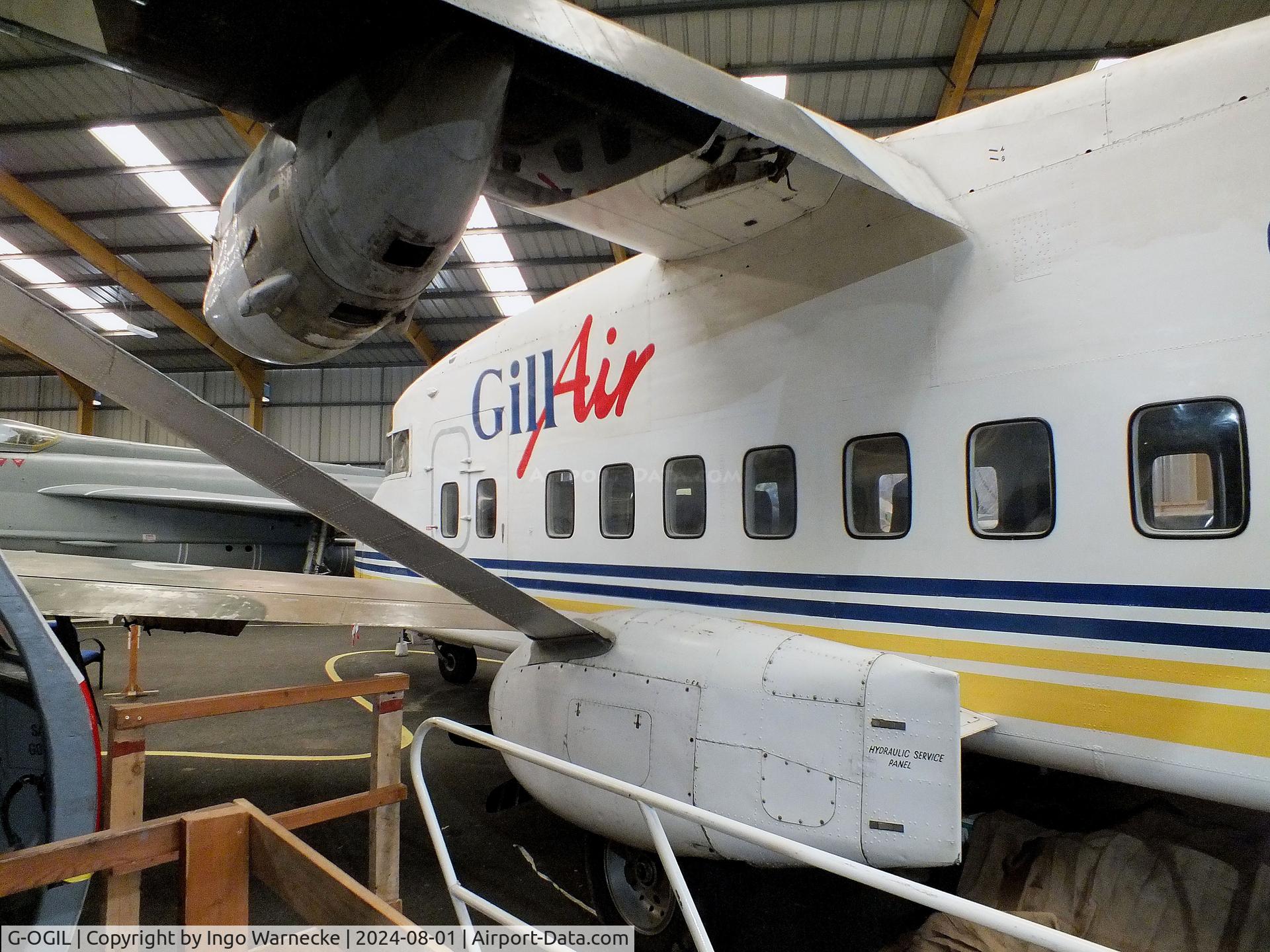 G-OGIL, 1981 Short 330-100 C/N SH.3068, Short 330-100 at the NELSAM, Sunderland