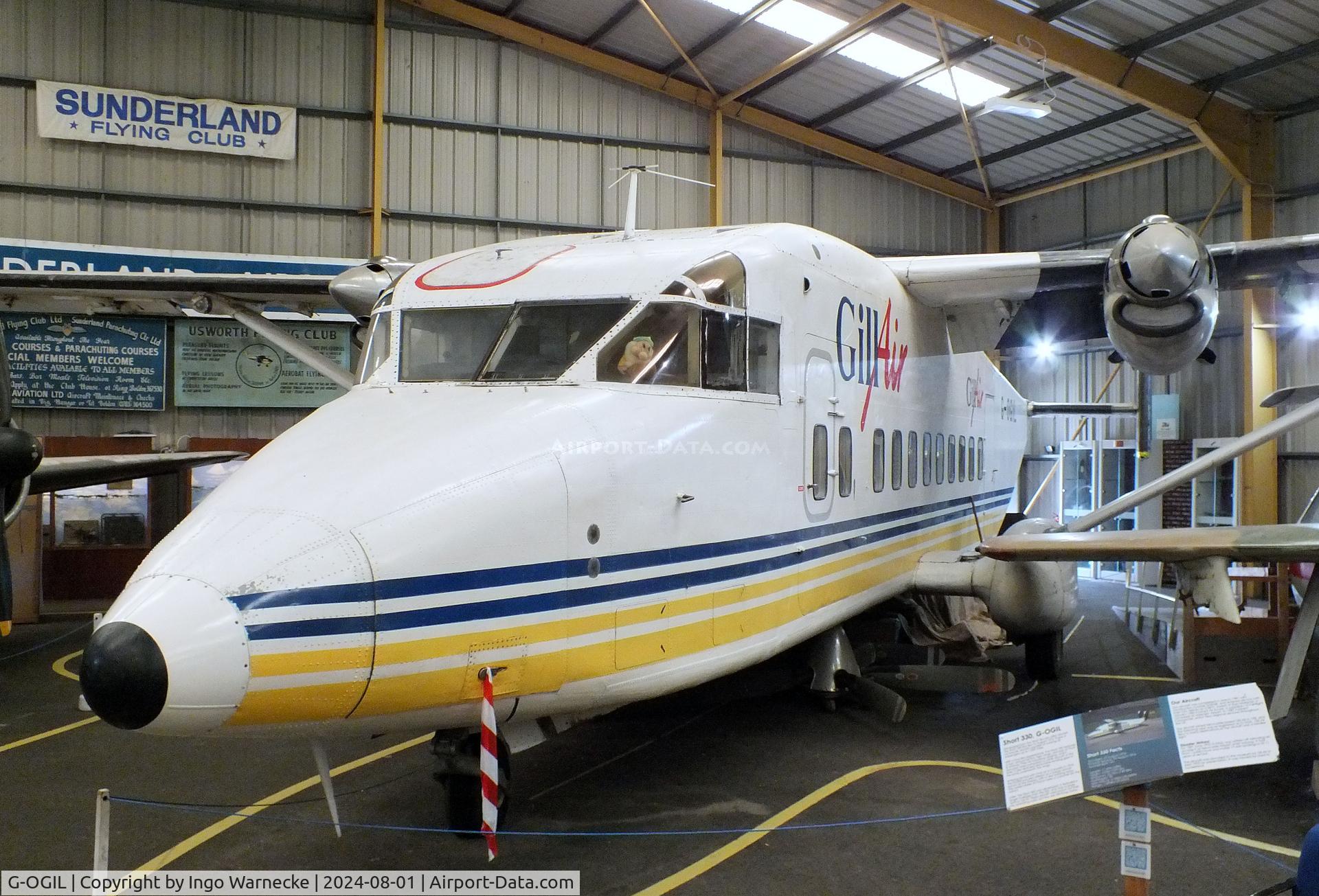 G-OGIL, 1981 Short 330-100 C/N SH.3068, Short 330-100 at the NELSAM, Sunderland