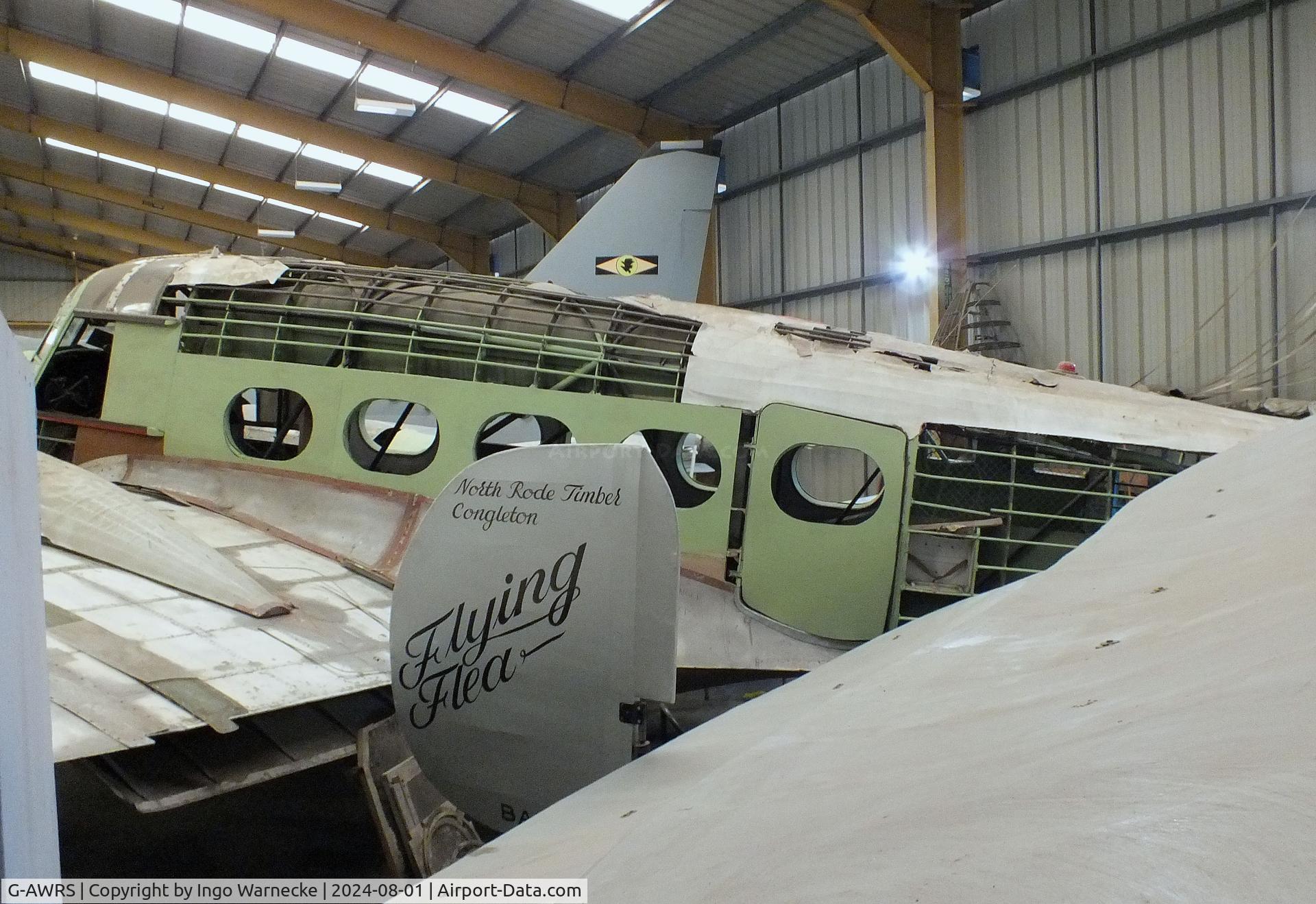 G-AWRS, Avro 652A Anson C.19 Srs 2 C/N 33785, Avro 652A Anson C19 Srs2 getting restored at the NELSAM, Sunderland