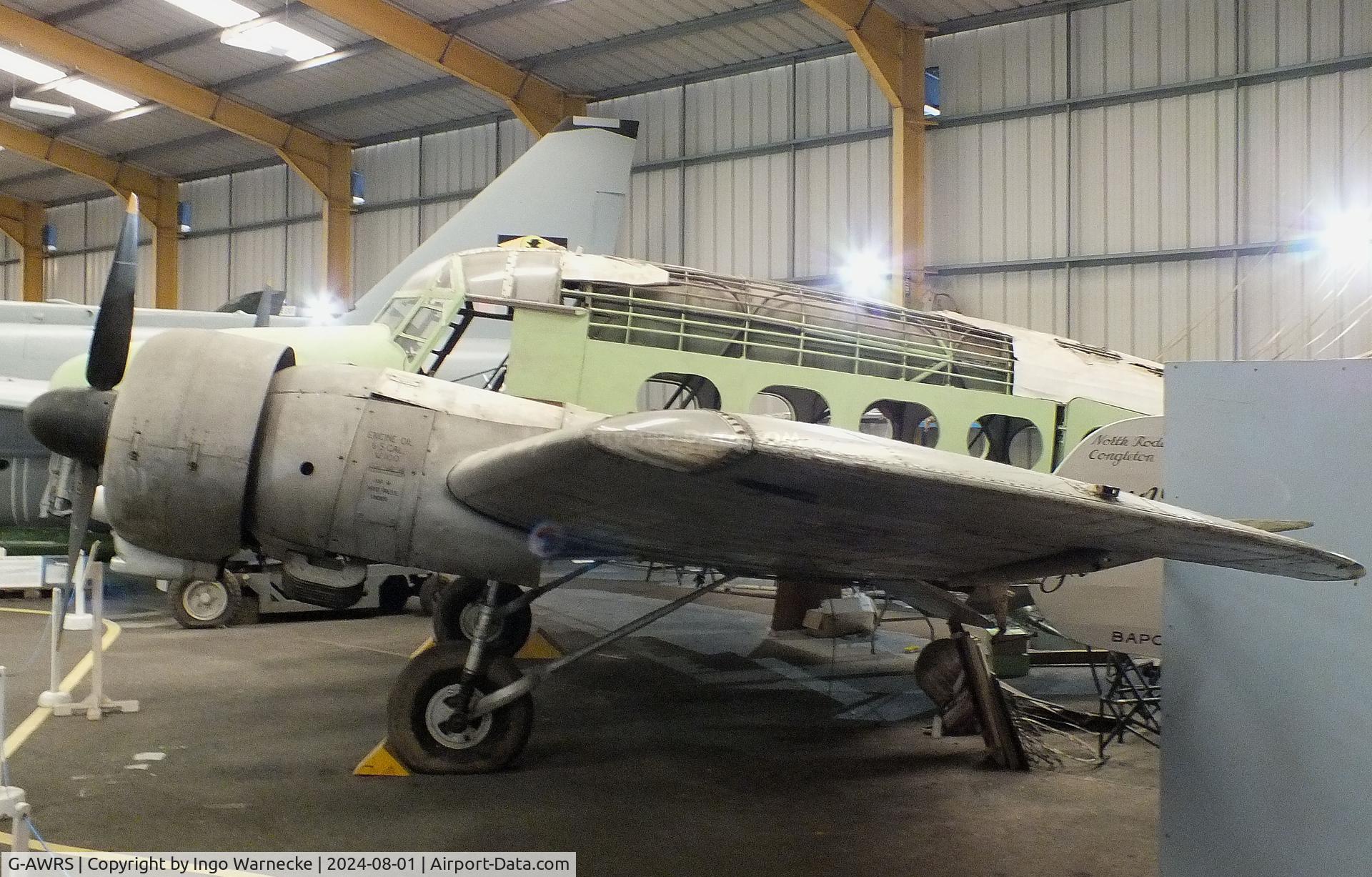 G-AWRS, Avro 652A Anson C.19 Srs 2 C/N 33785, Avro 652A Anson C19 Srs2 getting restored at the NELSAM, Sunderland