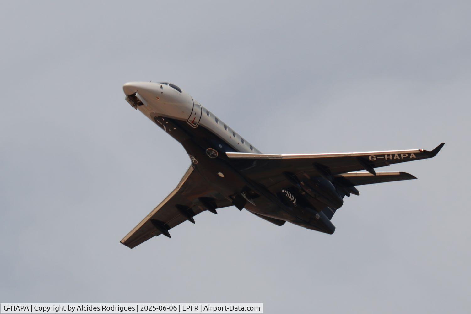 G-HAPA, 2018 Embraer EMB-550 Legacy 500 C/N 55000057, Bizjet deixa Faro_Lpfr