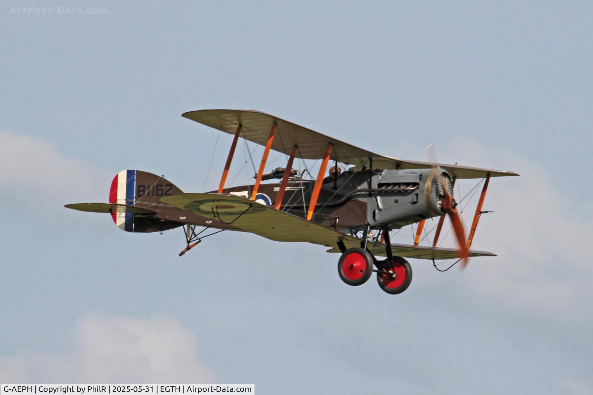 G-AEPH, 1918 Bristol F.2B Fighter C/N 7575, 'B1162' (D8096, G-AEPH) 1918 Bristol F.2B Fighter Military Day Old Warden