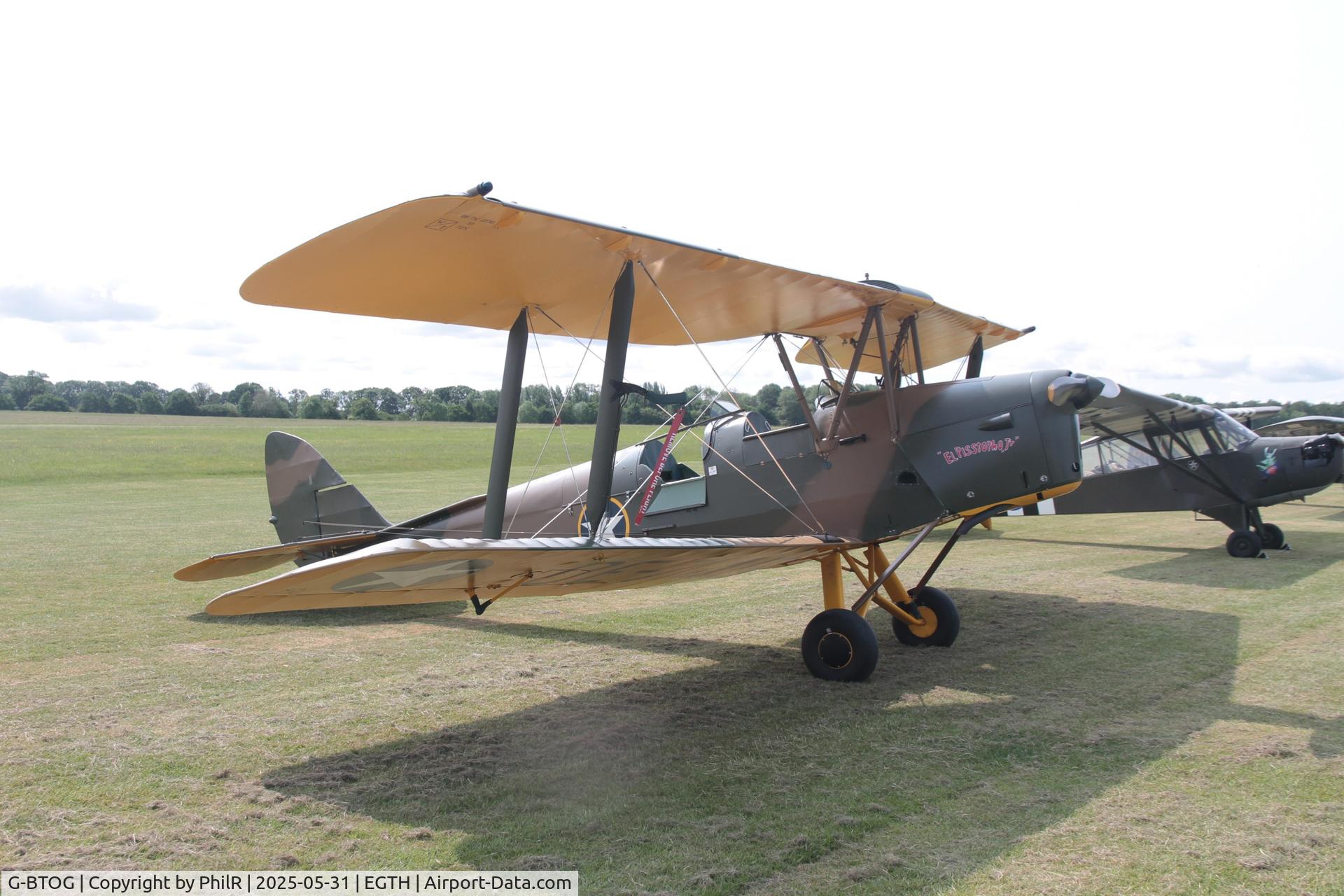 G-BTOG, 1944 De Havilland DH-82A Tiger Moth II C/N 86500, 'DE745' (NM192, G-BTOG) 1944 De Havilland DH-82A Tiger Moth II  Colours of USAAF Military Day Old Warden 