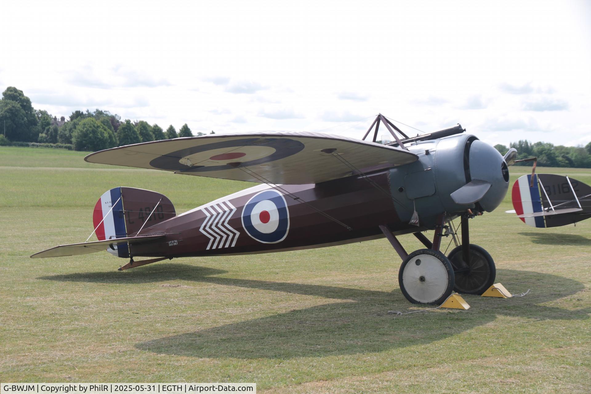 G-BWJM, 1981 Bristol M-1C Replica C/N NAW-2, C4918' (G-BWJM) 1997 Northern Aeroplane Workshops Replica Bristol M1C Military Day Old Warden 