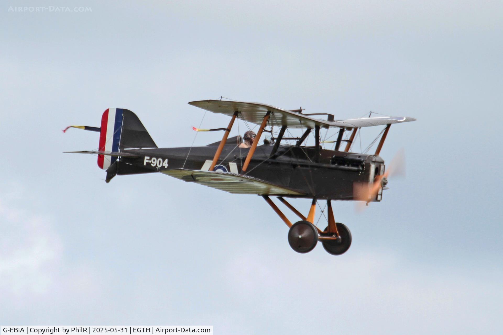G-EBIA, 1918 Royal Aircraft Factory SE-5A C/N 654/2404, F904 (G-EBIA) 1918 RAF SE5a Military Day Old Warden