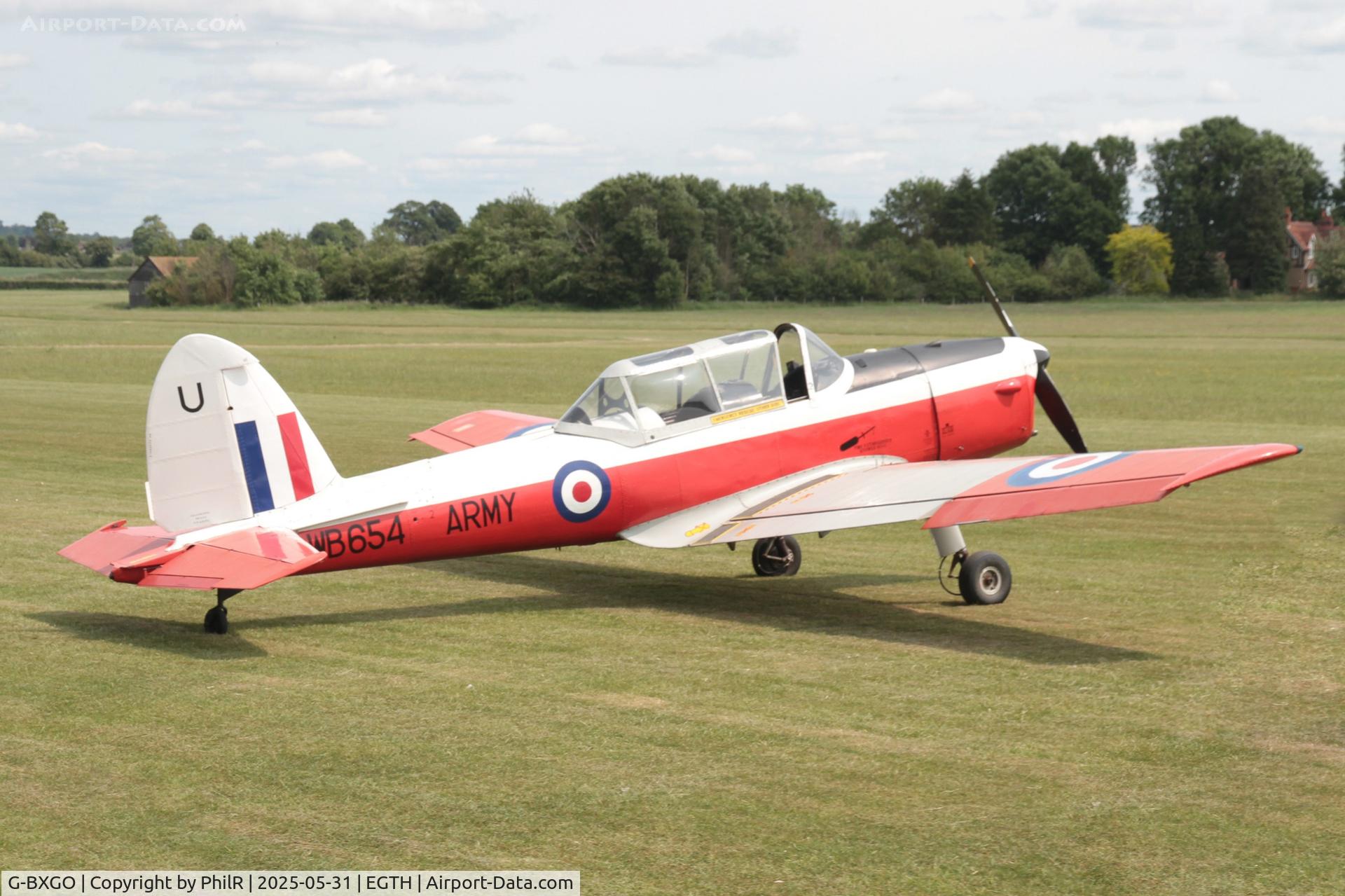G-BXGO, 1950 De Havilland DHC-1 Chipmunk T.10 C/N C1/0097, G-BXGO (WB654) 1950 DHC-1 Chipmumk 22 Military Day Old Warden 