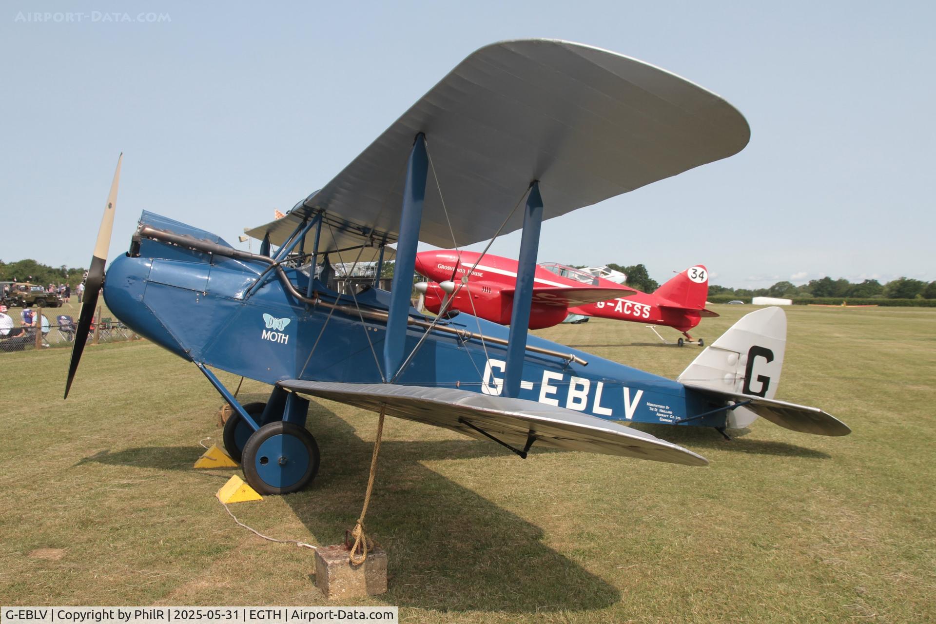G-EBLV, 1925 De Havilland DH-60 Moth C/N 188, G-EBLV 1925 DH60 Cirrus Moth Military Day Old Warden