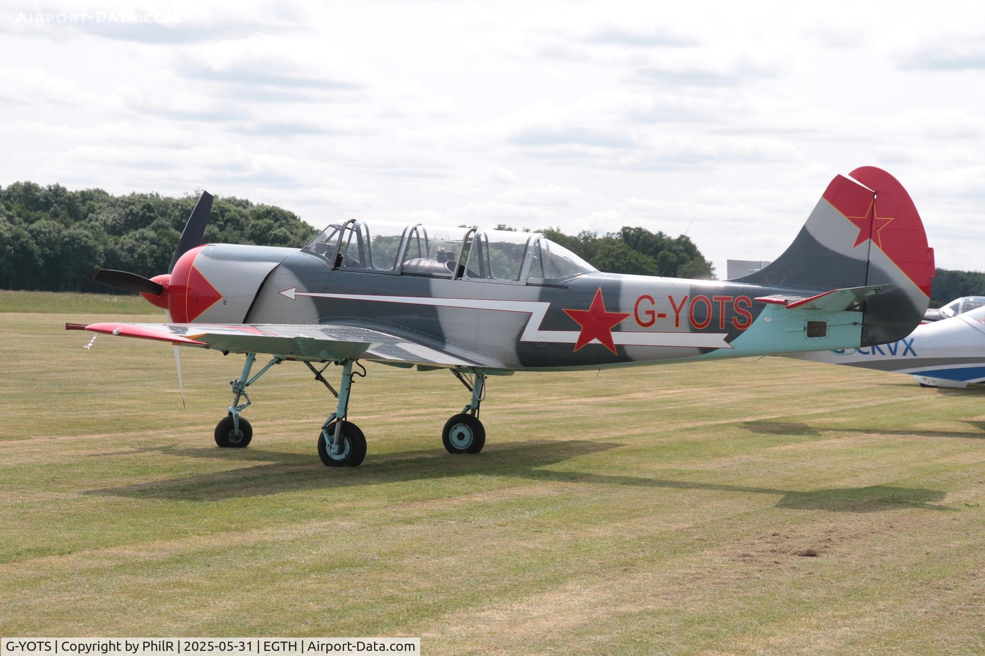 G-YOTS, 1990 Bacau Yak-52 C/N 9010308, G-YOTS 1990 Yak-52 Military Day Old Warden