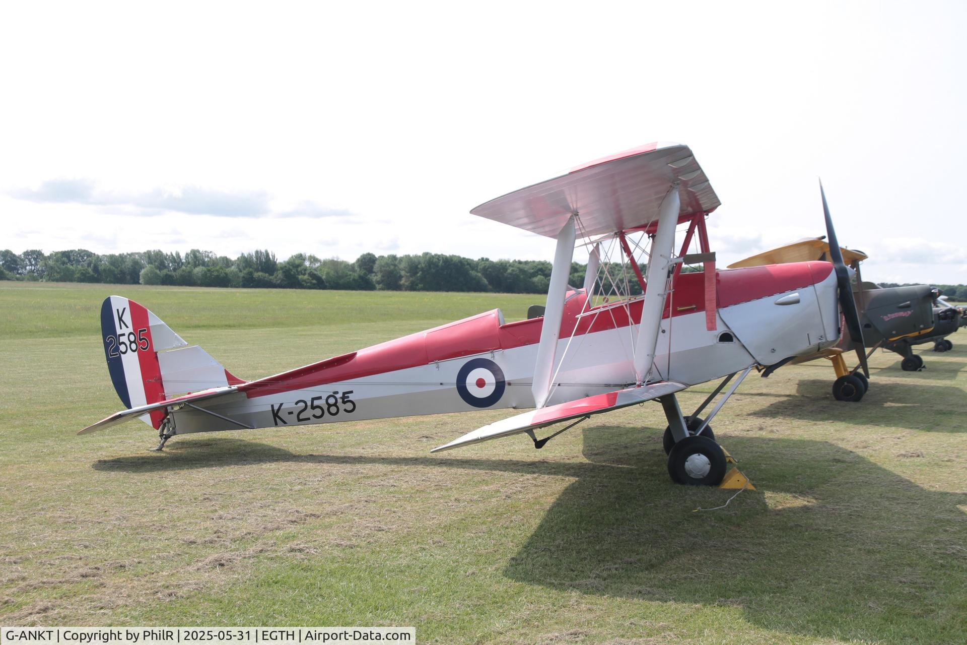 G-ANKT, 1942 De Havilland DH-82A Tiger Moth II C/N 85087, 'K2585' (T6818, G-ANKT) 1944 DH82A Tiger Moth Military Day Old Warden
