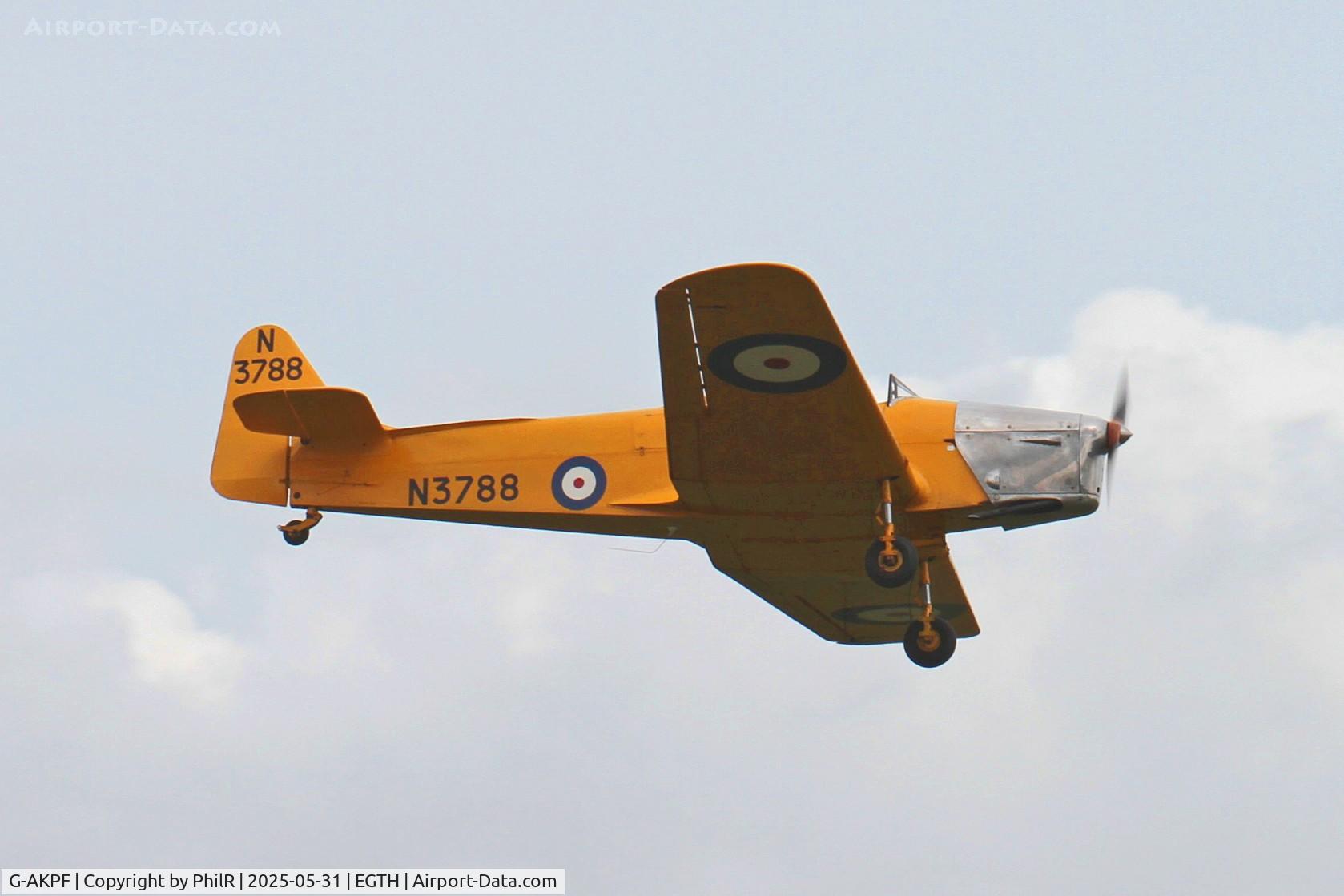 G-AKPF, 1941 Miles M14A Hawk Trainer 3 C/N 2228, N3788 (G-AKPF) 1941 Miles M.14A Hawk Trainer 3  Military Day Old Warden