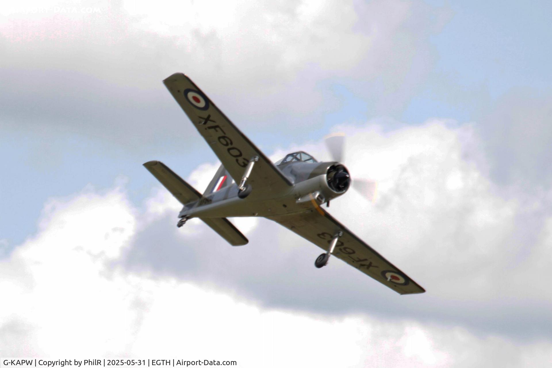 G-KAPW, 1955 Percival P-56 Provost T.1 C/N PAC/56/311, XF603 (G-KAPW) 1955 Percival P.56 Provost T1Military Day Old Warden 