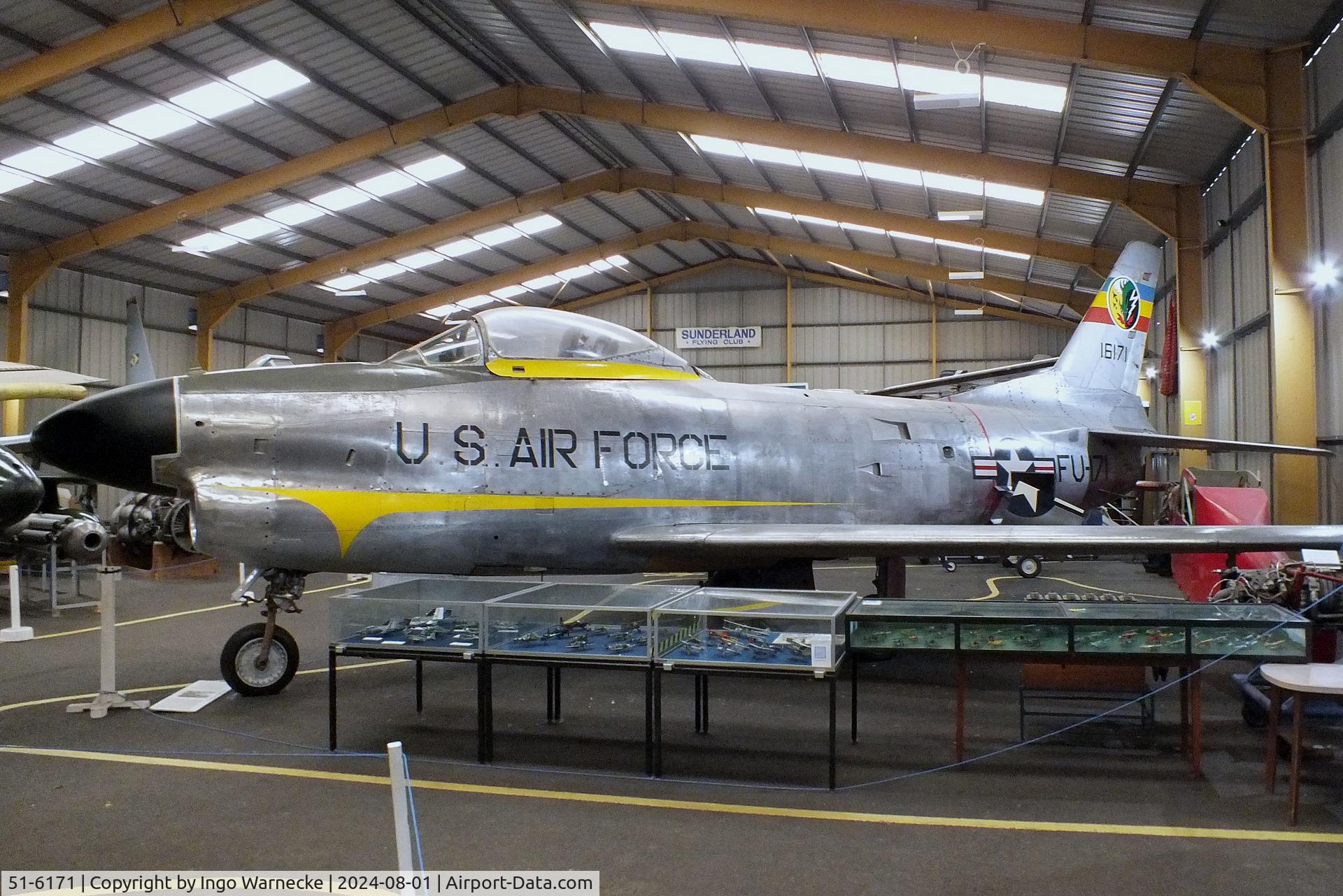 51-6171, 1953 North American F-86D Sabre C/N 173-315, North American F-86D Sabre at the NELSAM, Sunderland