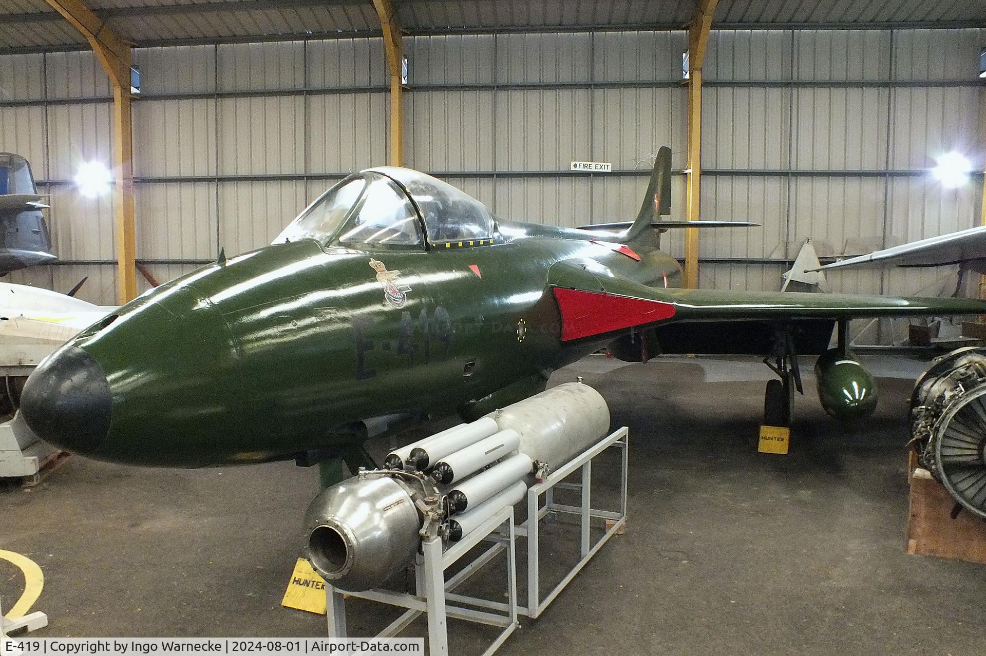 E-419, Hawker Hunter F.51 C/N 41H-680278, Hawker Hunter F51 at the NELSAM, Sunderland