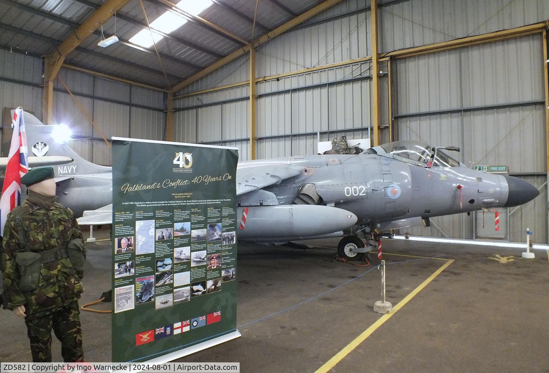 ZD582, British Aerospace Sea Harrier F/A.2 C/N 912045/B39/P5, BAe Sea Harrier F/A2 at the NELSAM, Sunderland