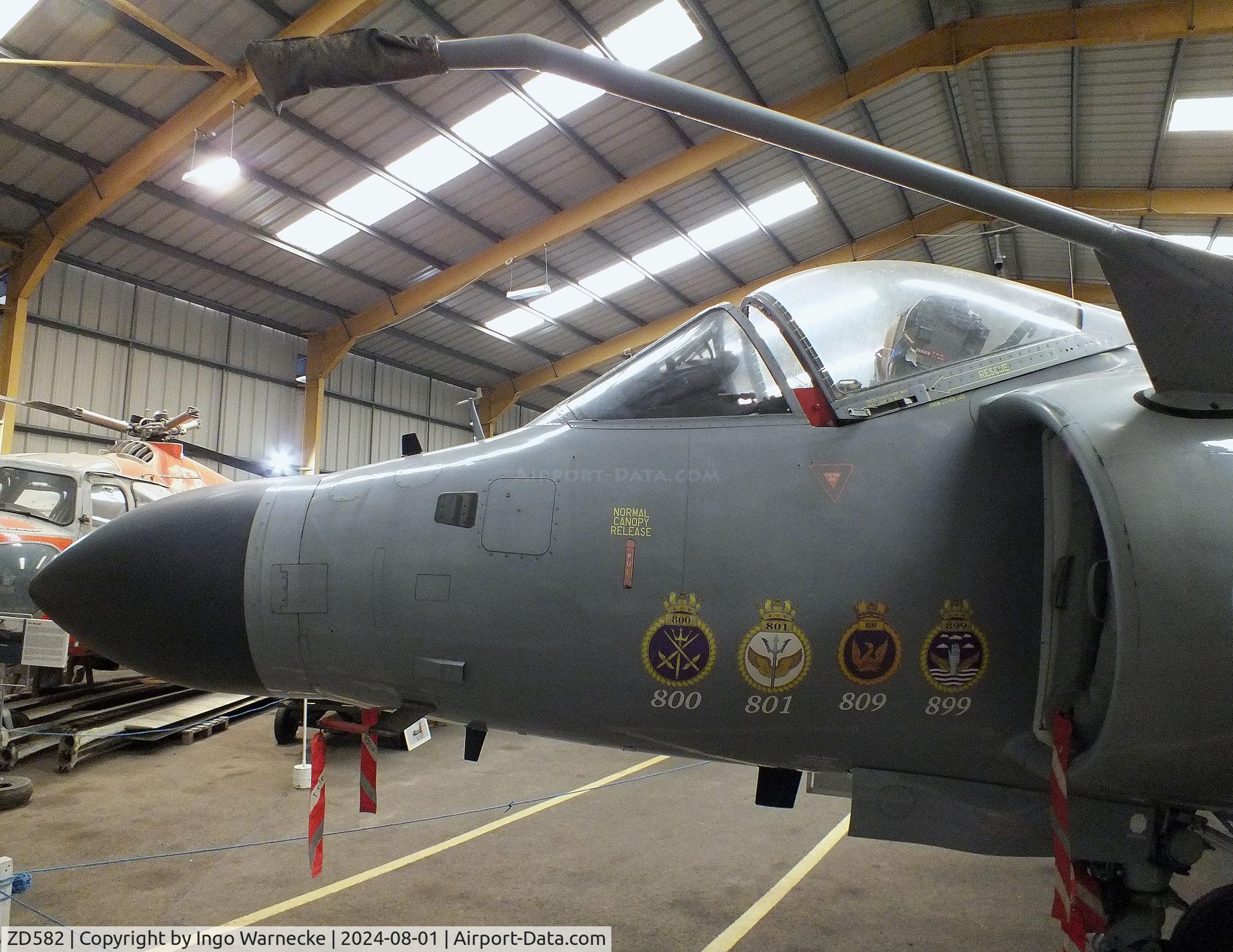 ZD582, British Aerospace Sea Harrier F/A.2 C/N 912045/B39/P5, BAe Sea Harrier F/A2 at the NELSAM, Sunderland