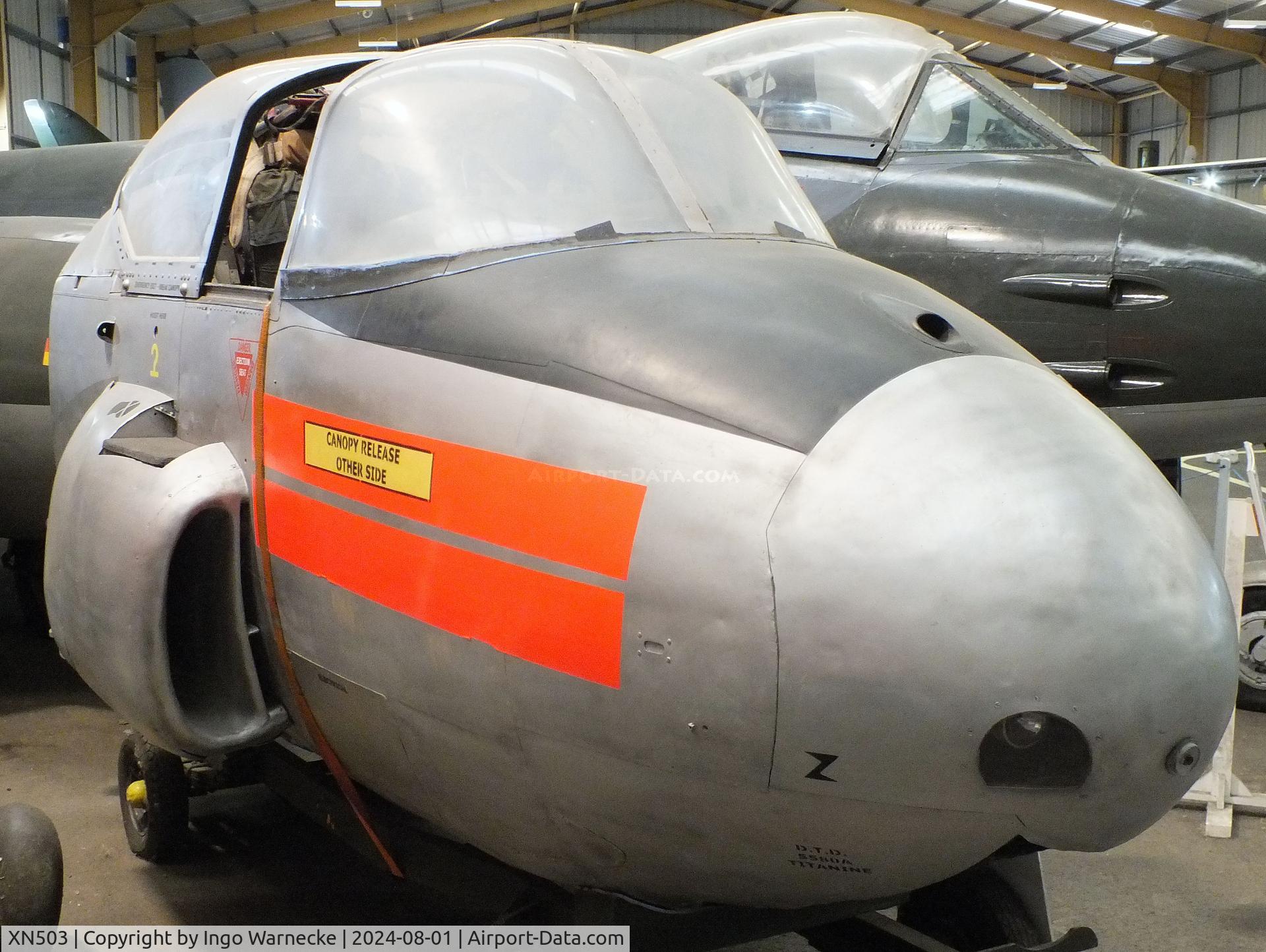 XN503, 1960 Hunting P-84 Jet Provost T.3A C/N not found_XN503, Hunting Percival P.84 Jet Provost T3A (forward cockpit section only) at the NELSAM, Sunderland