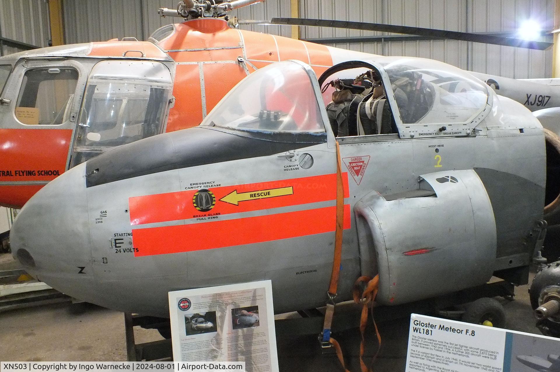 XN503, 1960 Hunting P-84 Jet Provost T.3A C/N not found_XN503, Hunting Percival P.84 Jet Provost T3A (forward cockpit section only) at the NELSAM, Sunderland