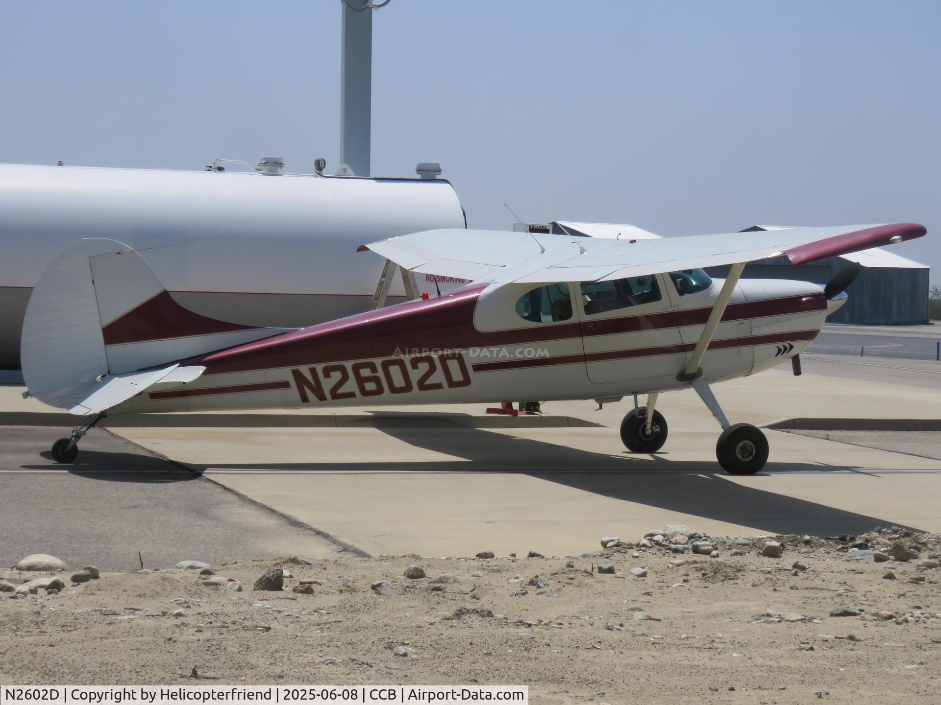 N2602D, 1952 Cessna 170B C/N 20754, Preparing to fuel