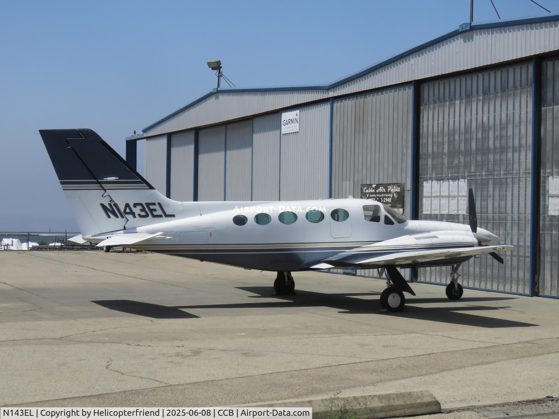 N143EL, 1979 Cessna 421C Golden Eagle C/N 421C0646, Parked near paint shop