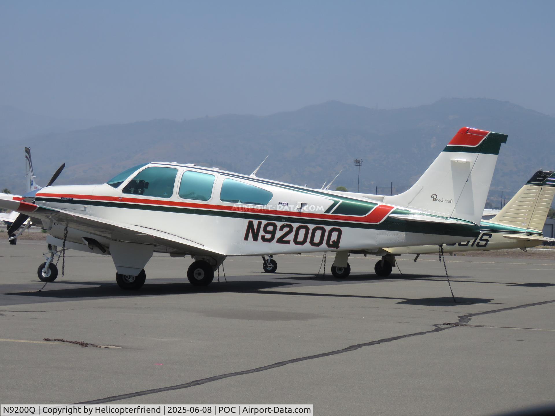 N9200Q, 1971 Beech F33A Bonanza C/N CE-335, Parked in transit parking