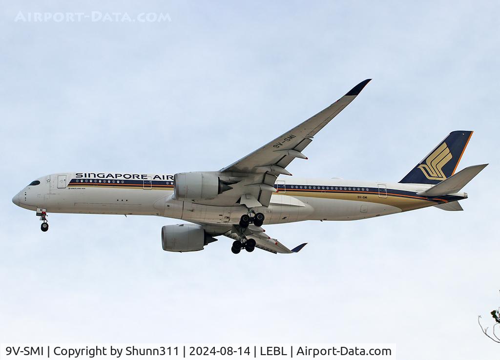 9V-SMI, 2016 Airbus A350-941 C/N 077, Landing rwy 24R
