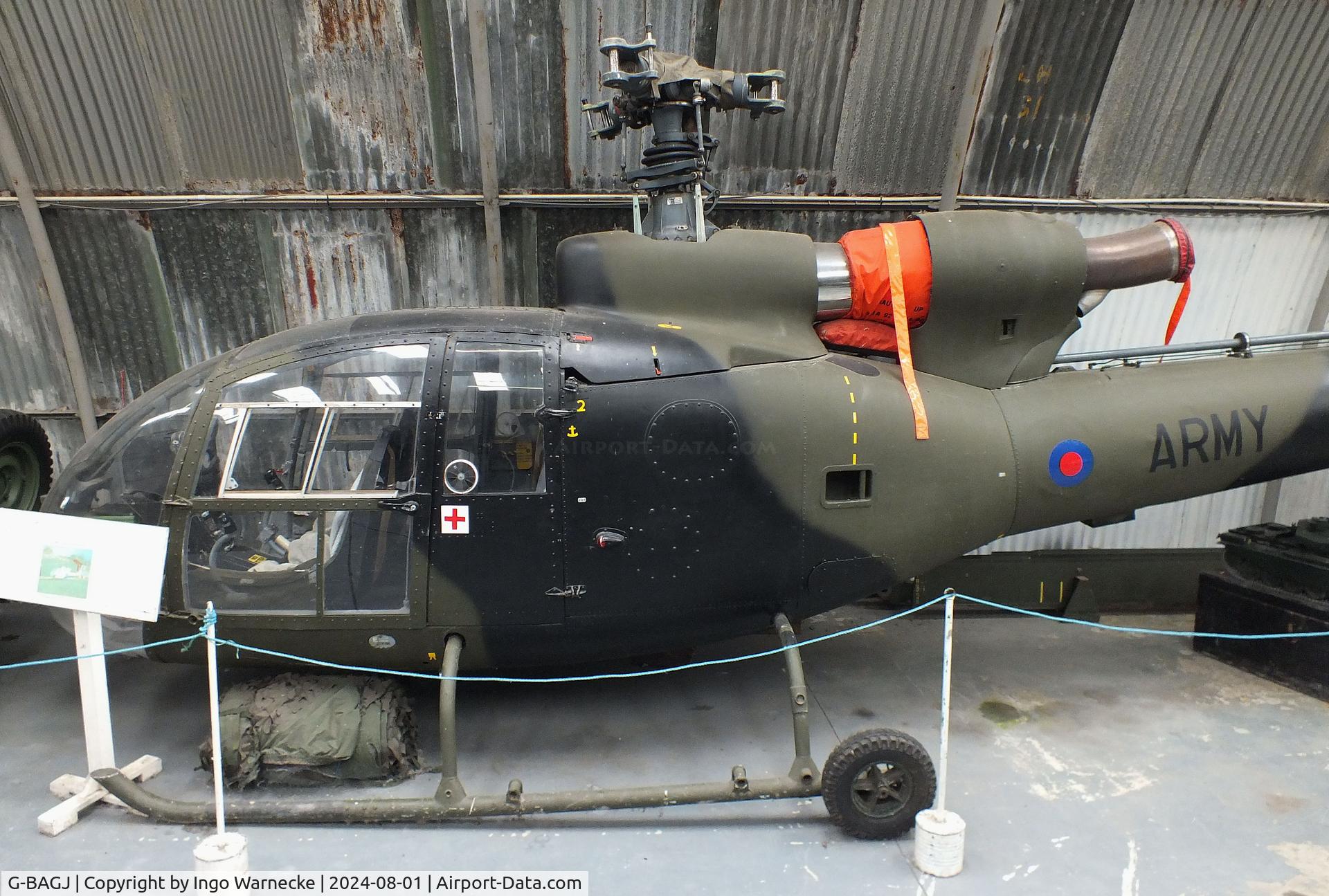 G-BAGJ, 1973 Westland SA-341G Gazelle C/N WA1039, Westland SA.341G Gazelle (displayed as 'XZ177') at the NELSAM, Sunderland
