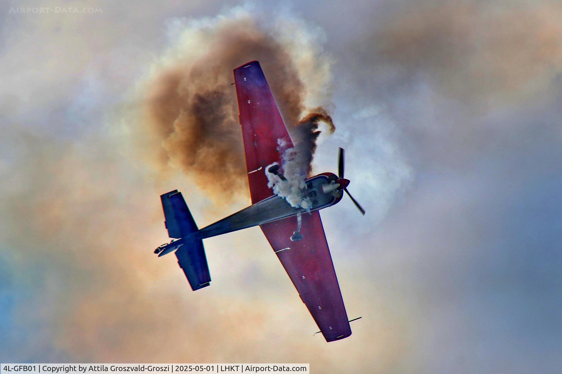 4L-GFB01, Yakovlev Yak-55 C/N 901010, LHKT - Kadarkút Airport, Hungary. Kadarkút Airshow 2025