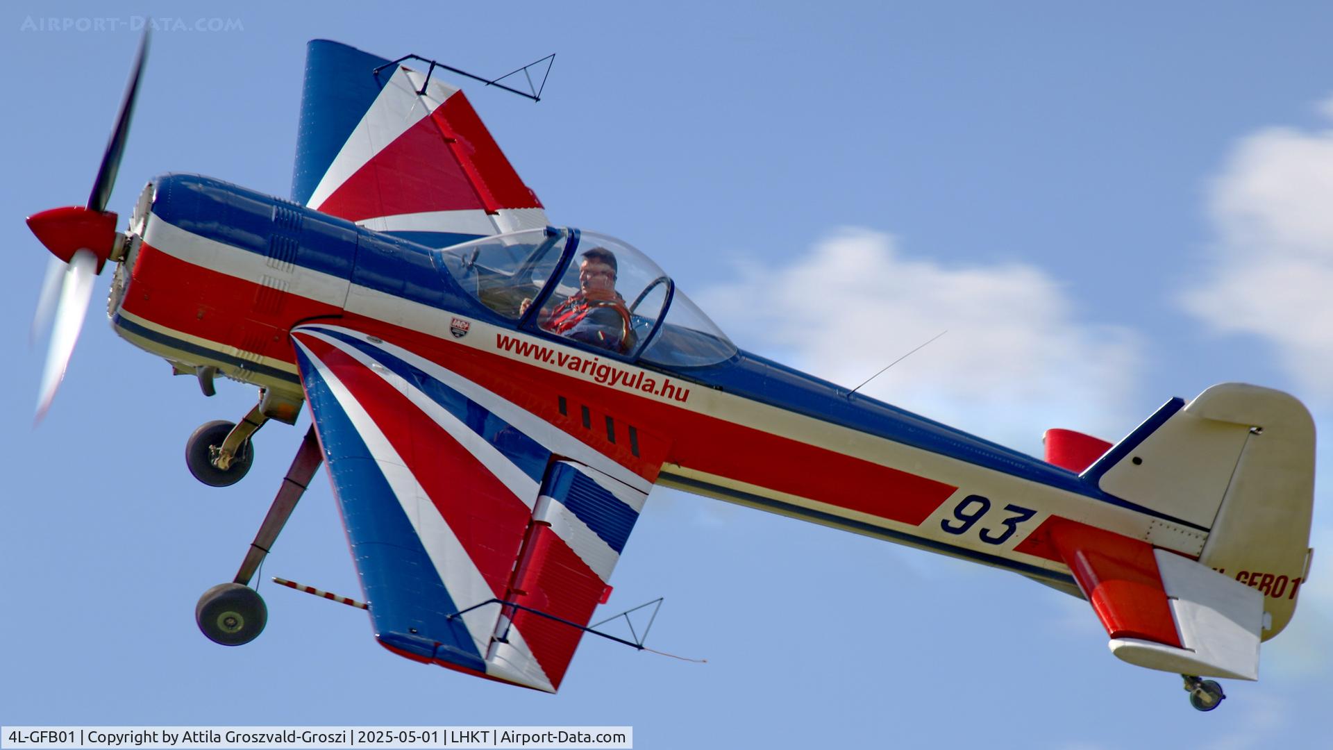4L-GFB01, Yakovlev Yak-55 C/N 901010, LHKT - Kadarkút Airport, Hungary. Kadarkút Airshow 2025