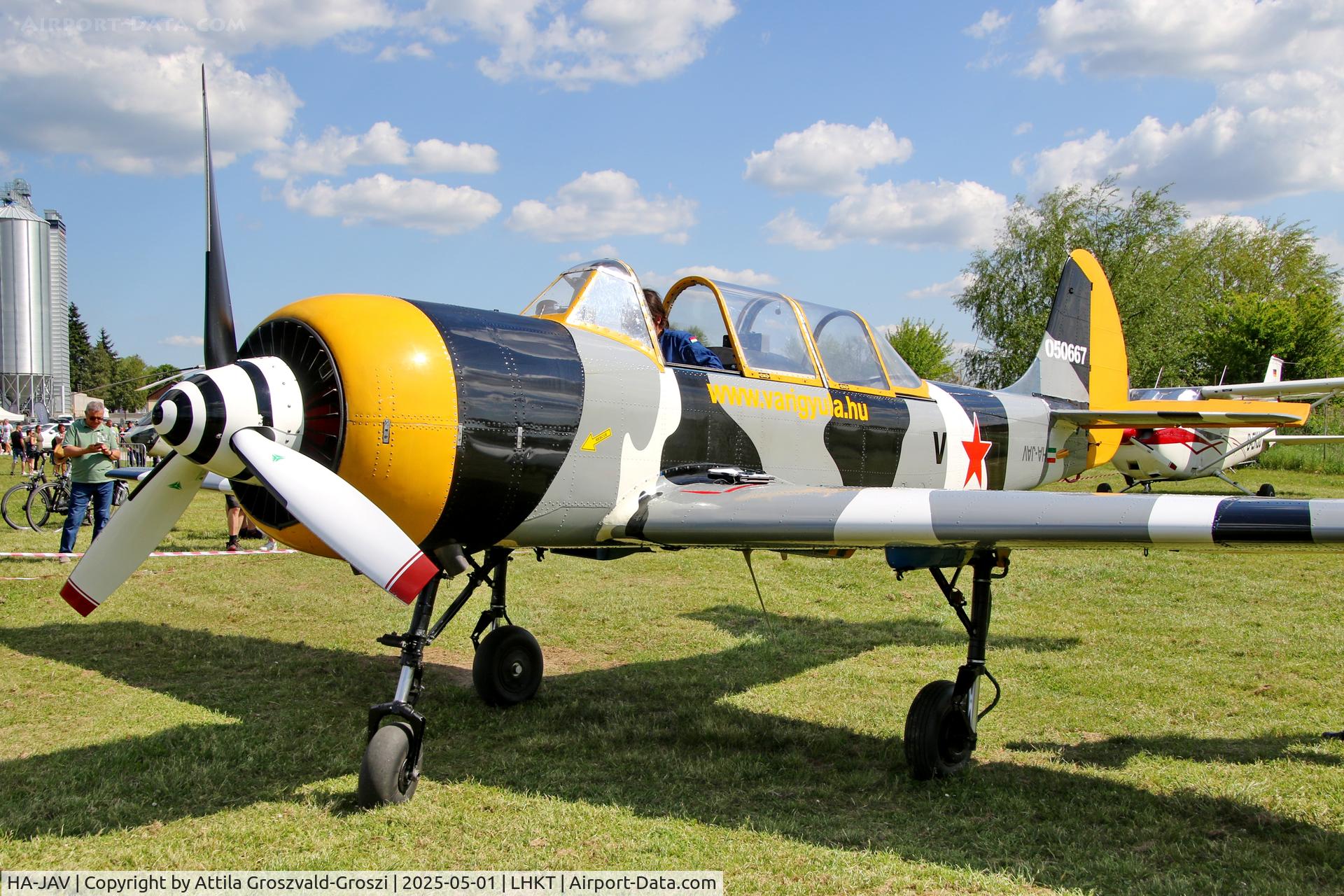 HA-JAV, 1985 Yakovlev (Aerostar) Yak-52 C/N 856008, LHKT - Kadarkút Airport, Hungary. Kadarkút Airshow 2025