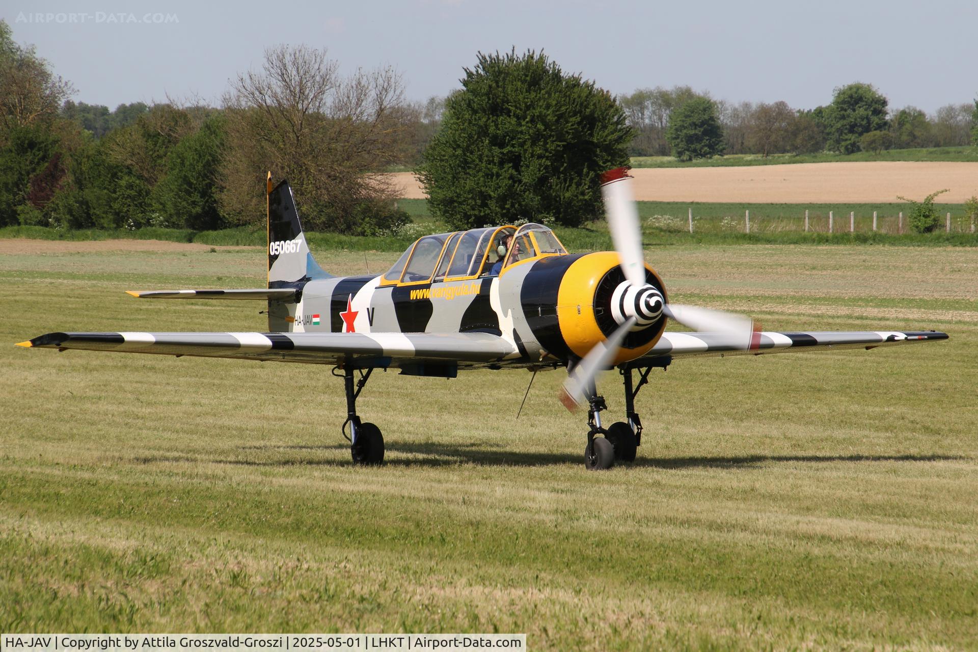 HA-JAV, 1985 Yakovlev (Aerostar) Yak-52 C/N 856008, LHKT - Kadarkút Airport, Hungary. Kadarkút Airshow 2025