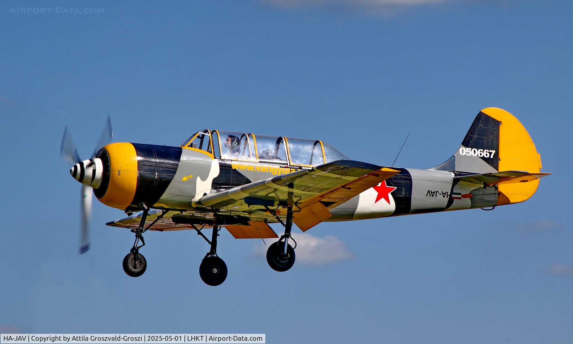 HA-JAV, 1985 Yakovlev (Aerostar) Yak-52 C/N 856008, LHKT - Kadarkút Airport, Hungary. Kadarkút Airshow 2025