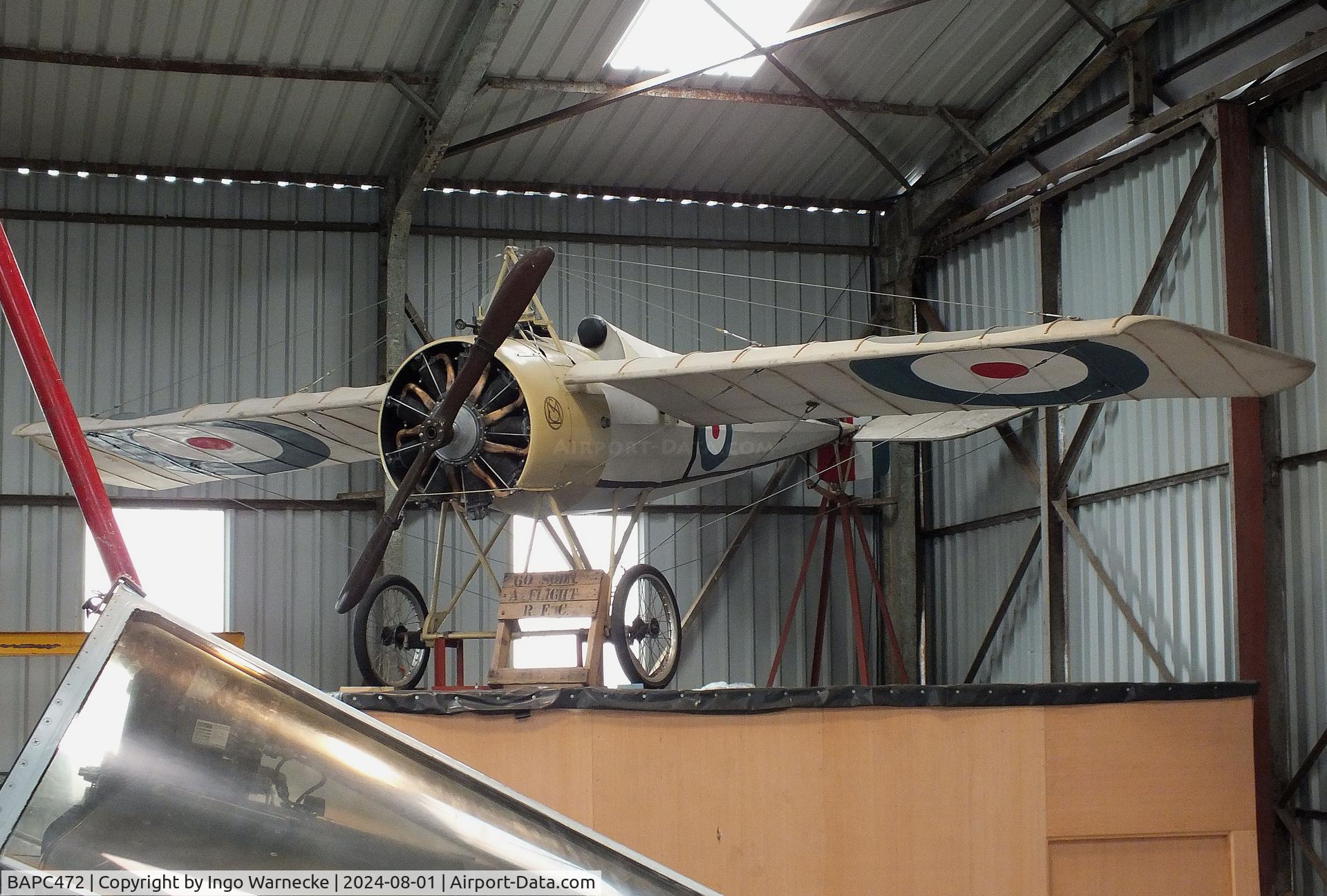 BAPC472, NELSAM Morane-Saulnier Type N replica C/N 01, Morane-Saulnier Type N replica built by NELSAM at the NELSAM, Sunderland