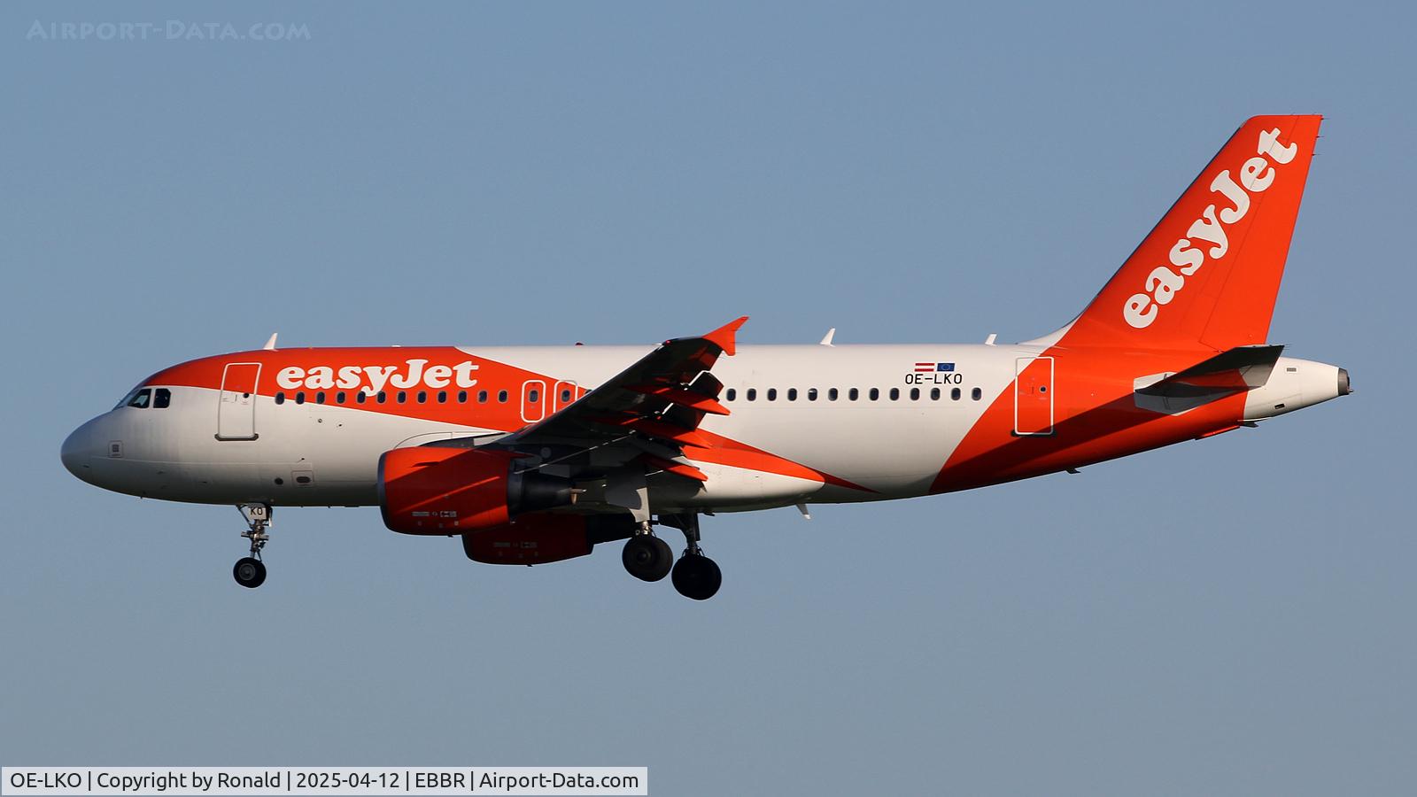 OE-LKO, 2009 Airbus A319-111 C/N 4069, at ebbr