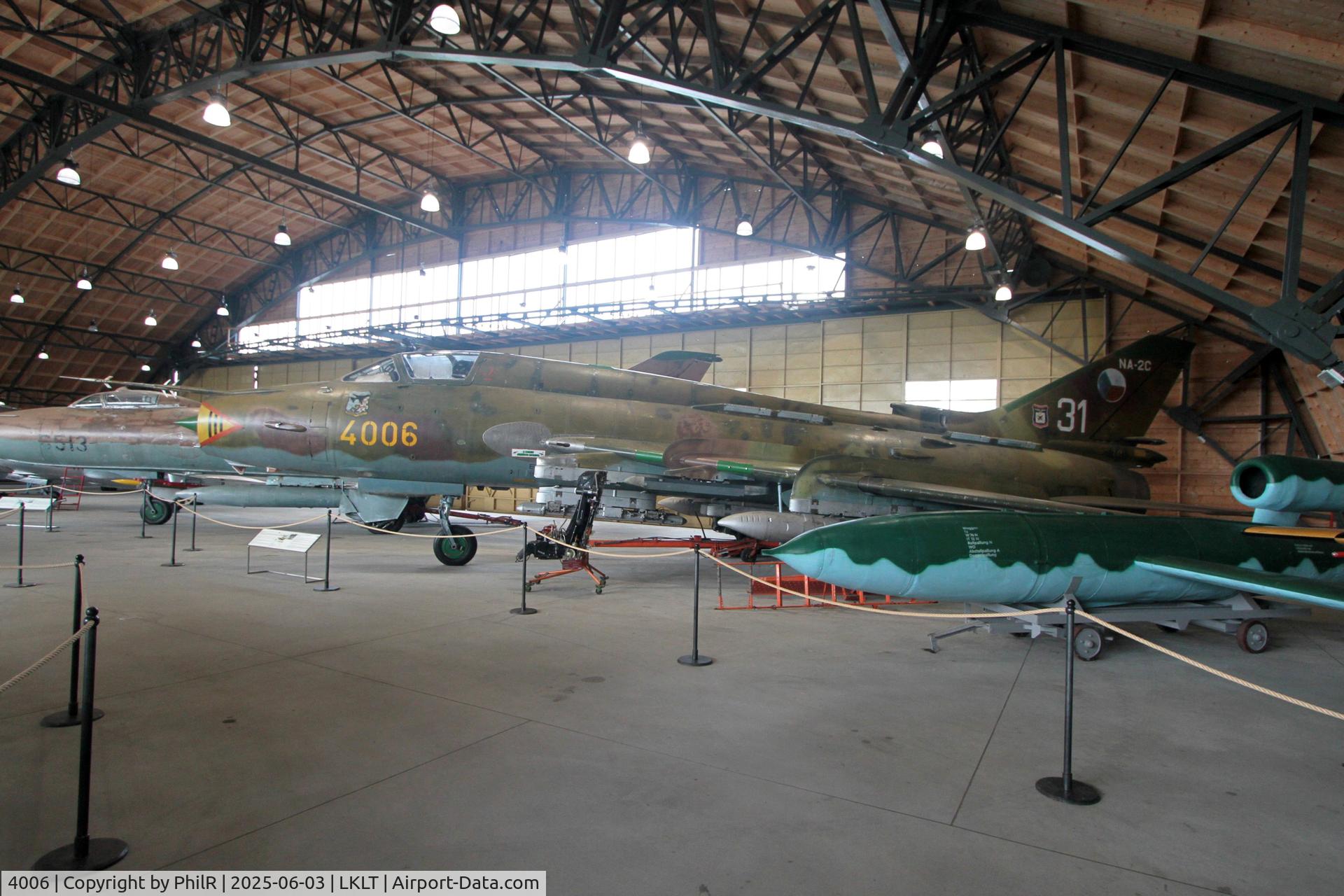 4006, 1989 Sukhoi Su-22M-4 C/N 40306, 4006 1989 Sukhoi Su-22 M-4 Stara Aerovka Letnany Aviation Museum