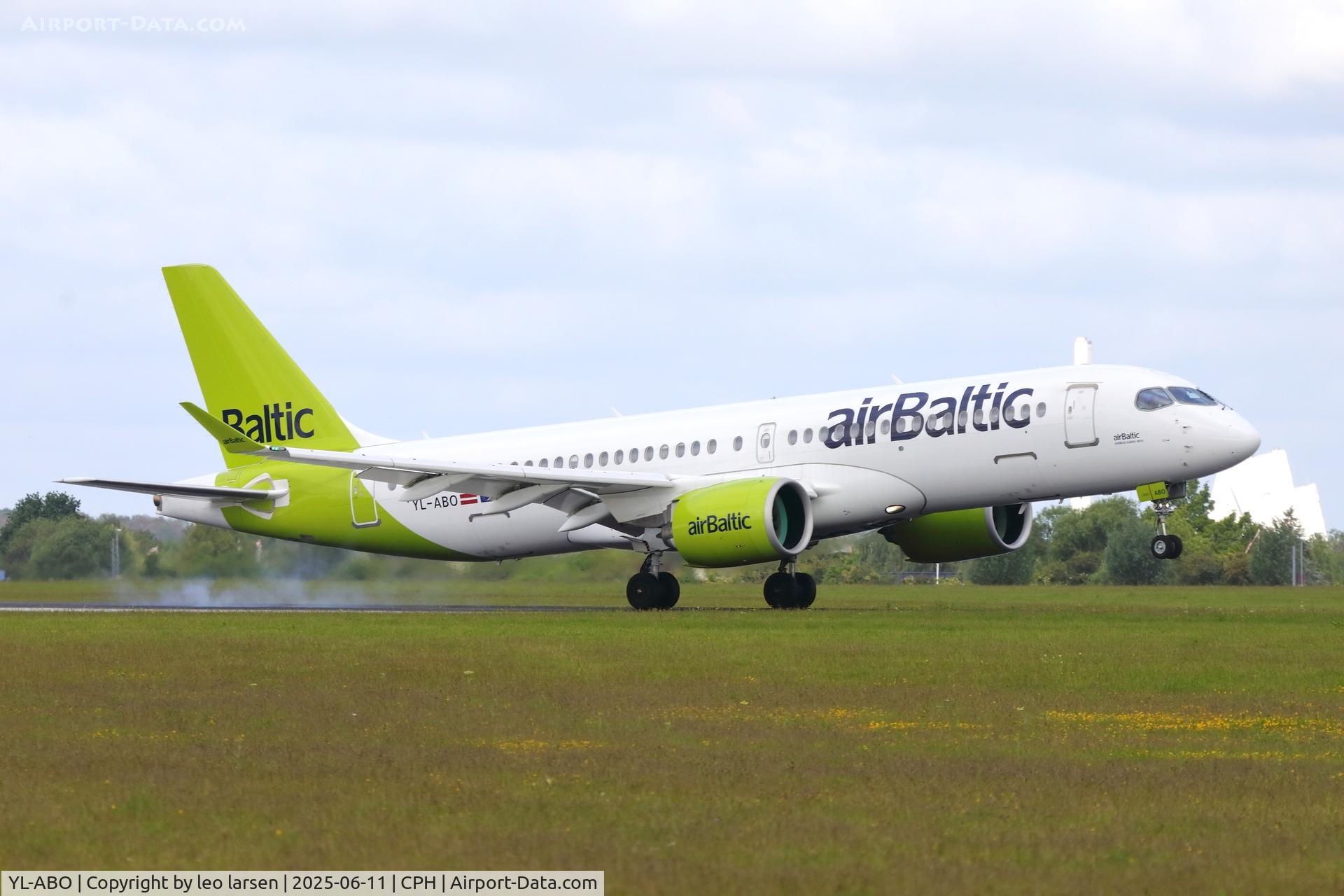 YL-ABO, 2023 Airbus Canada A220-300 C/N 55219, Copenhagen 11.6.2025