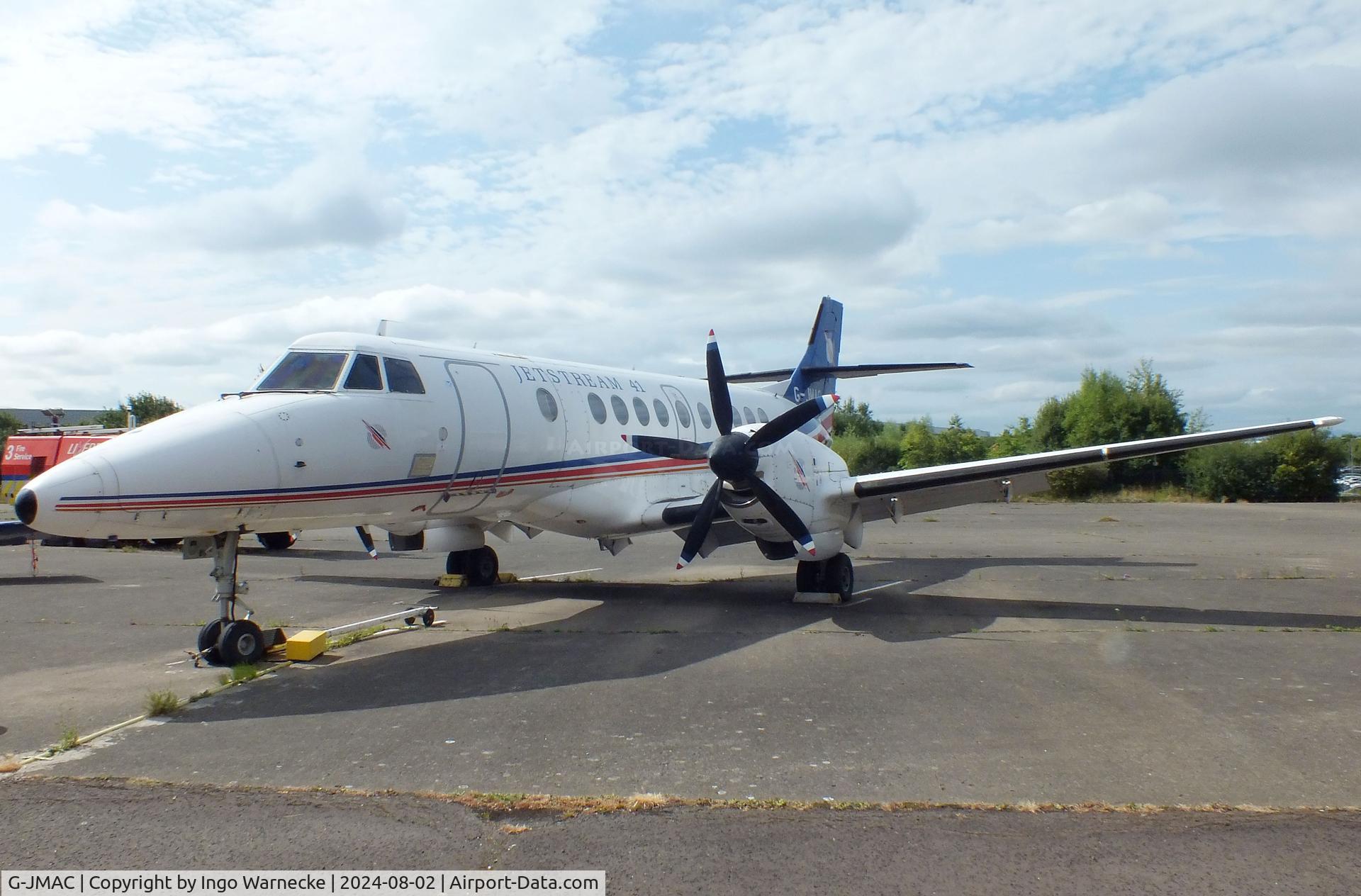 G-JMAC, 1992 British Aerospace Jetstream 41 C/N 41004, BAe Jetstream 41 at the Speke Aerodrome Heritage Group Collection, behind the old terminal of Speke Airport, Liverpool