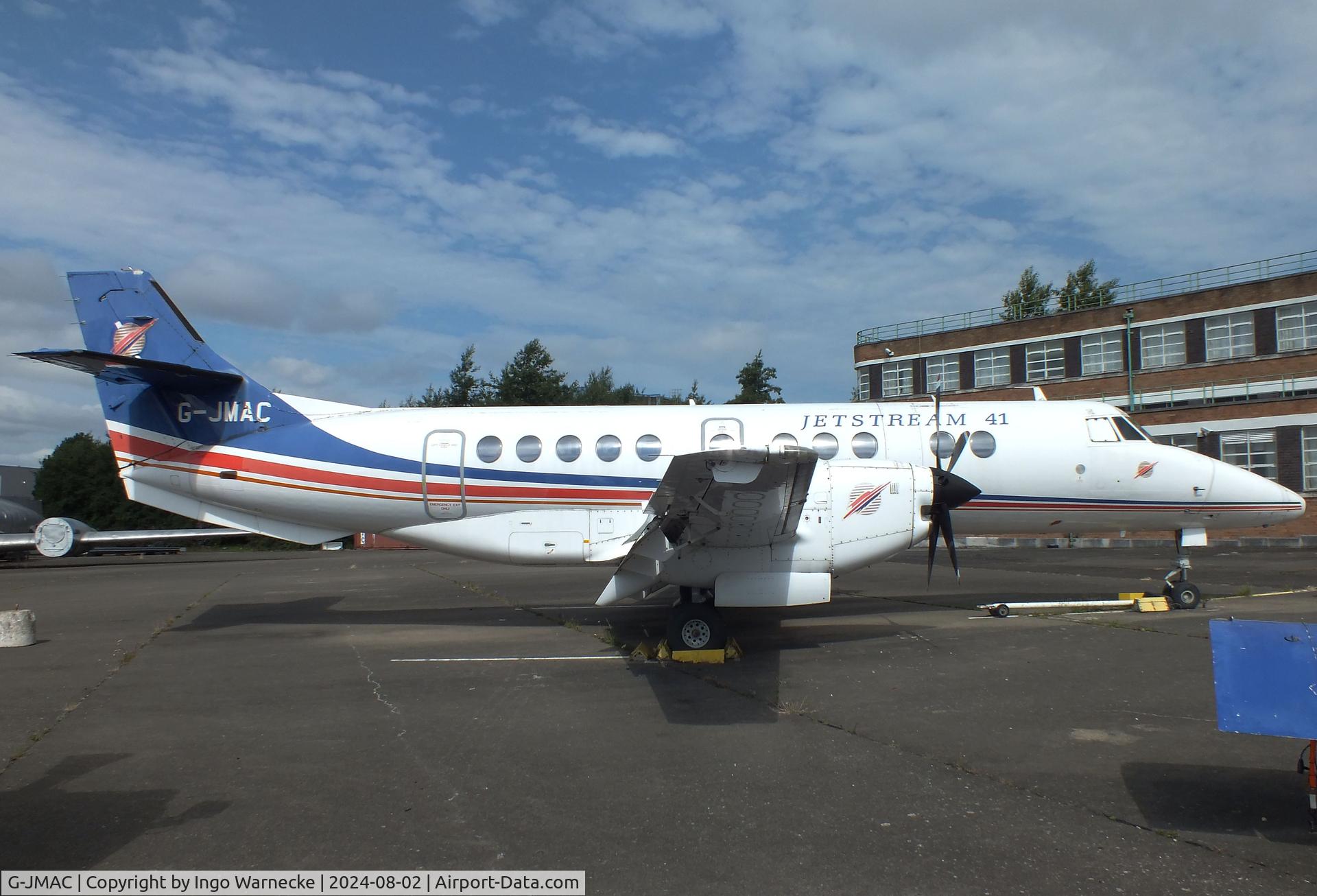 G-JMAC, 1992 British Aerospace Jetstream 41 C/N 41004, BAe Jetstream 41 at the Speke Aerodrome Heritage Group Collection, behind the old terminal of Speke Airport, Liverpool
