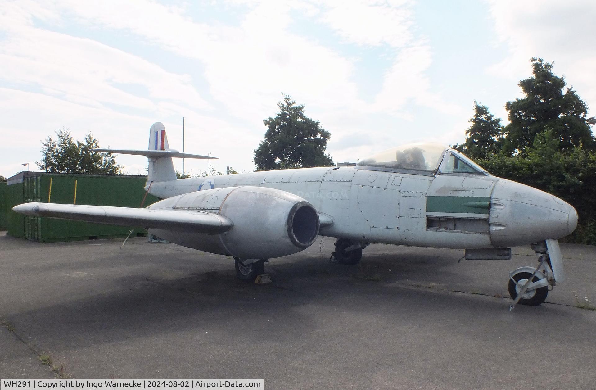 WH291, Gloster Meteor F.8 C/N Not found WH291, Gloster Meteor F8 at the Speke Aerodrome Heritage Group Collection, behind the old terminal of Speke Airport, Liverpool