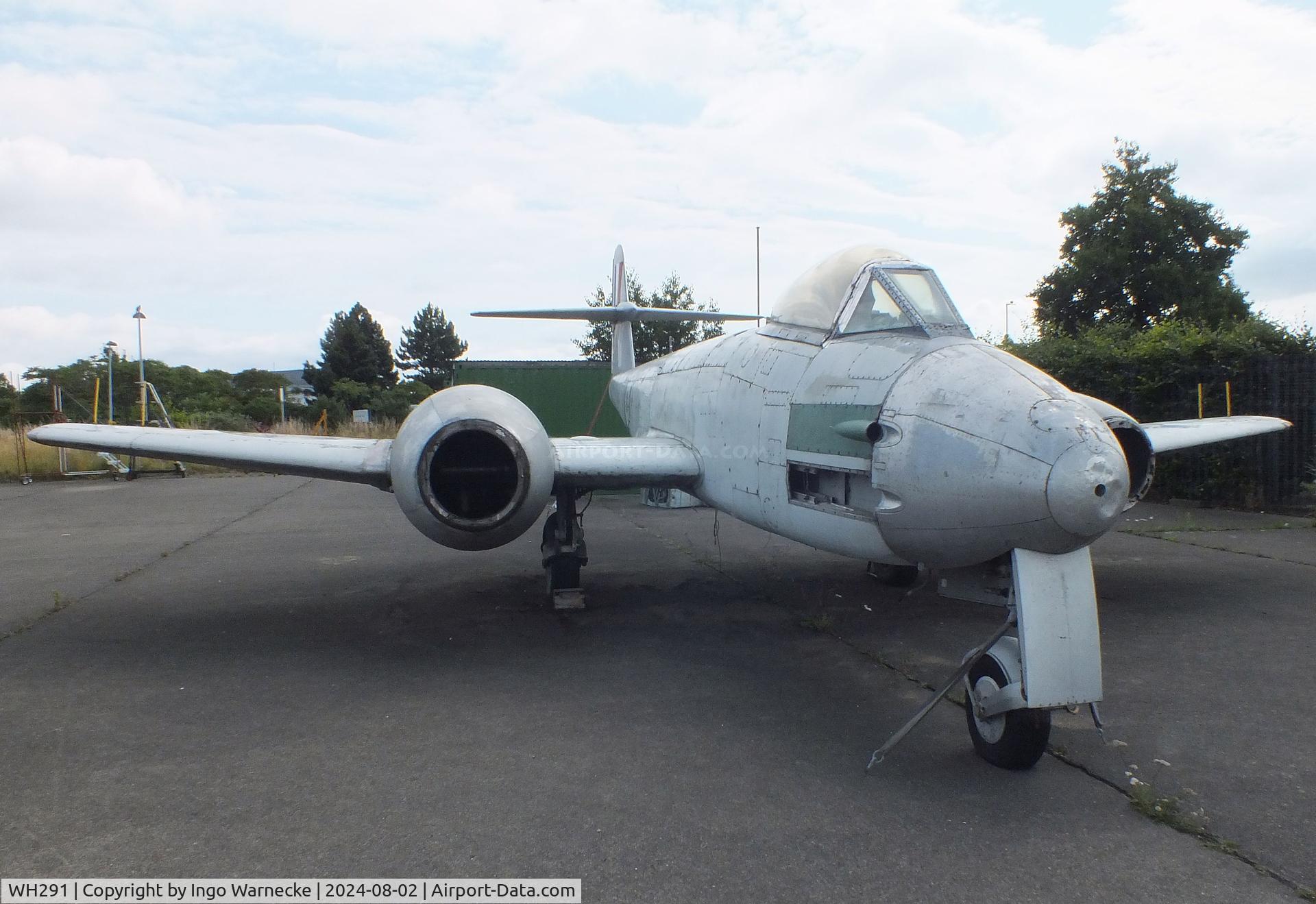 WH291, Gloster Meteor F.8 C/N Not found WH291, Gloster Meteor F8 at the Speke Aerodrome Heritage Group Collection, behind the old terminal of Speke Airport, Liverpool