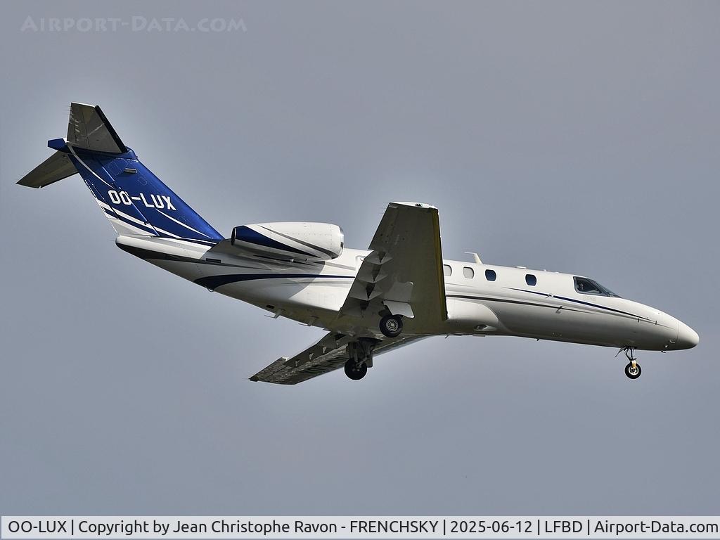 OO-LUX, 2023 Cessna 525C CitationJet CJ4 Gen 2 CitationJet CJ4 C/N 525C0417, Le Mans (LME)	Bordeaux (BOD)	(AAB64L)