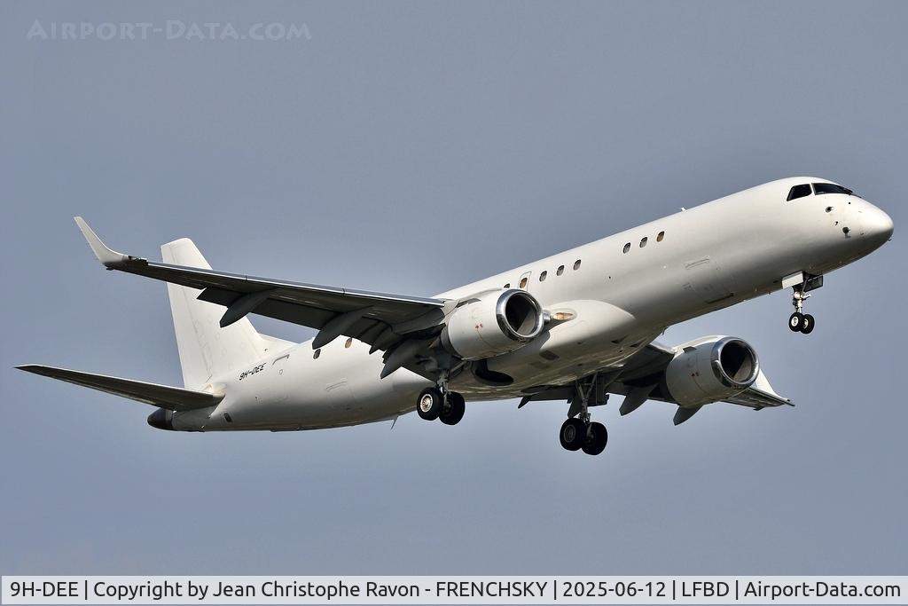 9H-DEE, 2014 Embraer ERJ-190-100ECJ Lineage 1000 C/N 19000683, Mykonos (JMK)	Bordeaux (BOD)	(AXY931J)
